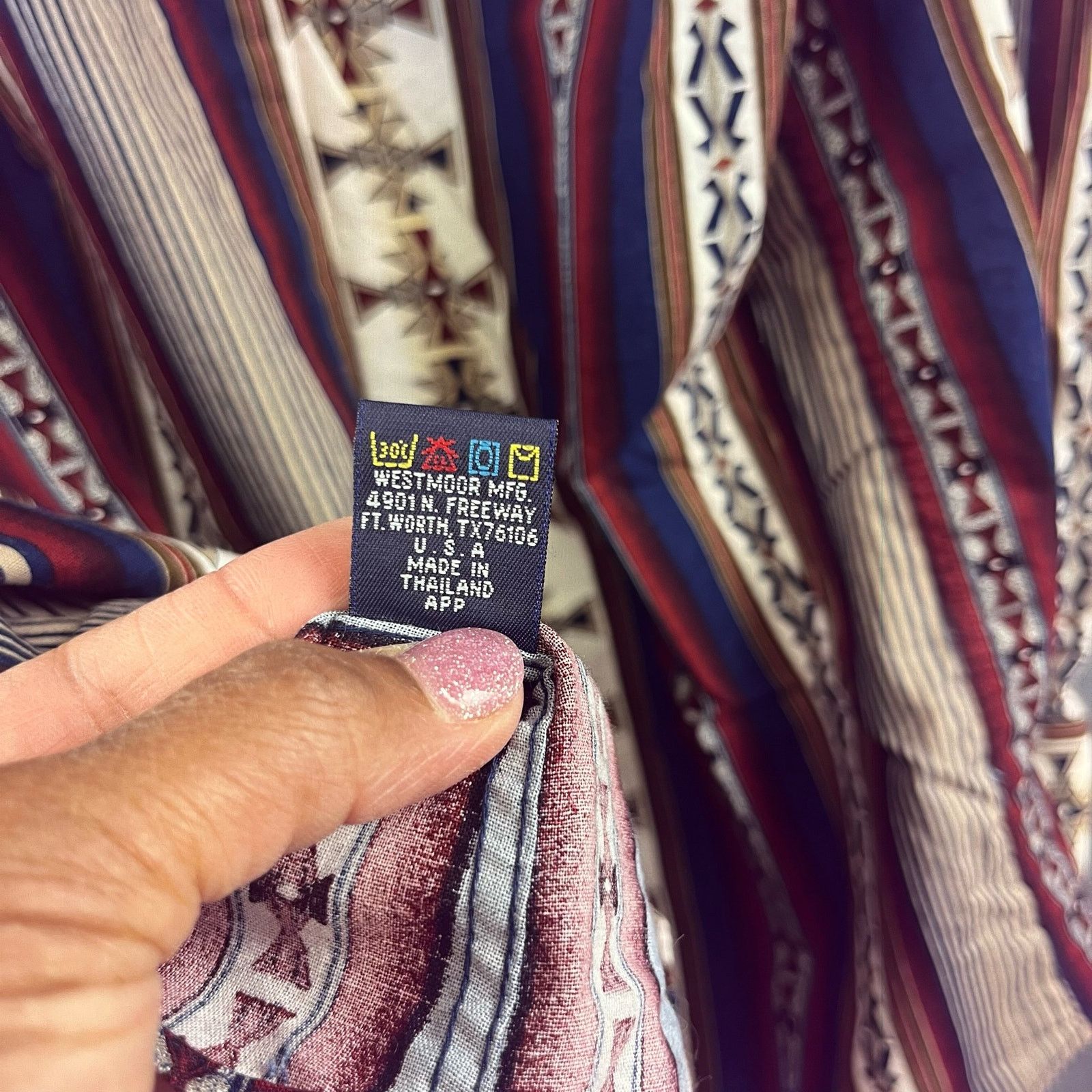 Panhandle Slim Vintage 90's Panhandle Slim Pearl Snap Shirt XL Fair Isle Size US XL / EU 56 / 4 - 5 Thumbnail
