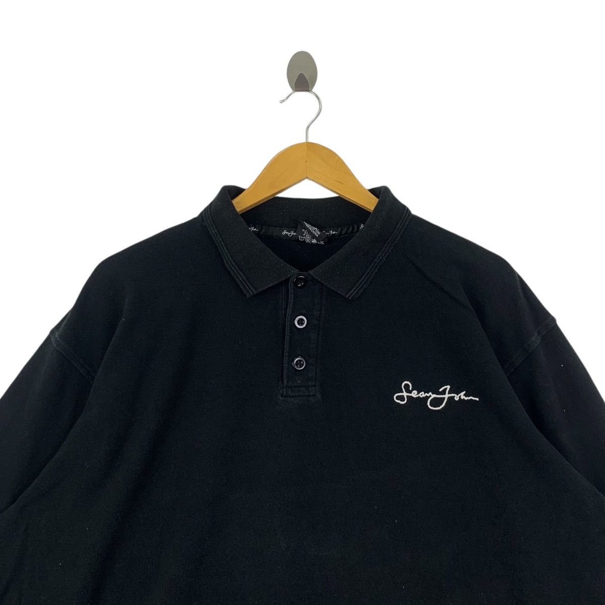 Sean John Vintage SEAN JOHN HIP HOP Embroidered Baggy Polo Tee Shirt Size US XXL / EU 58 / 5 - 3 Thumbnail