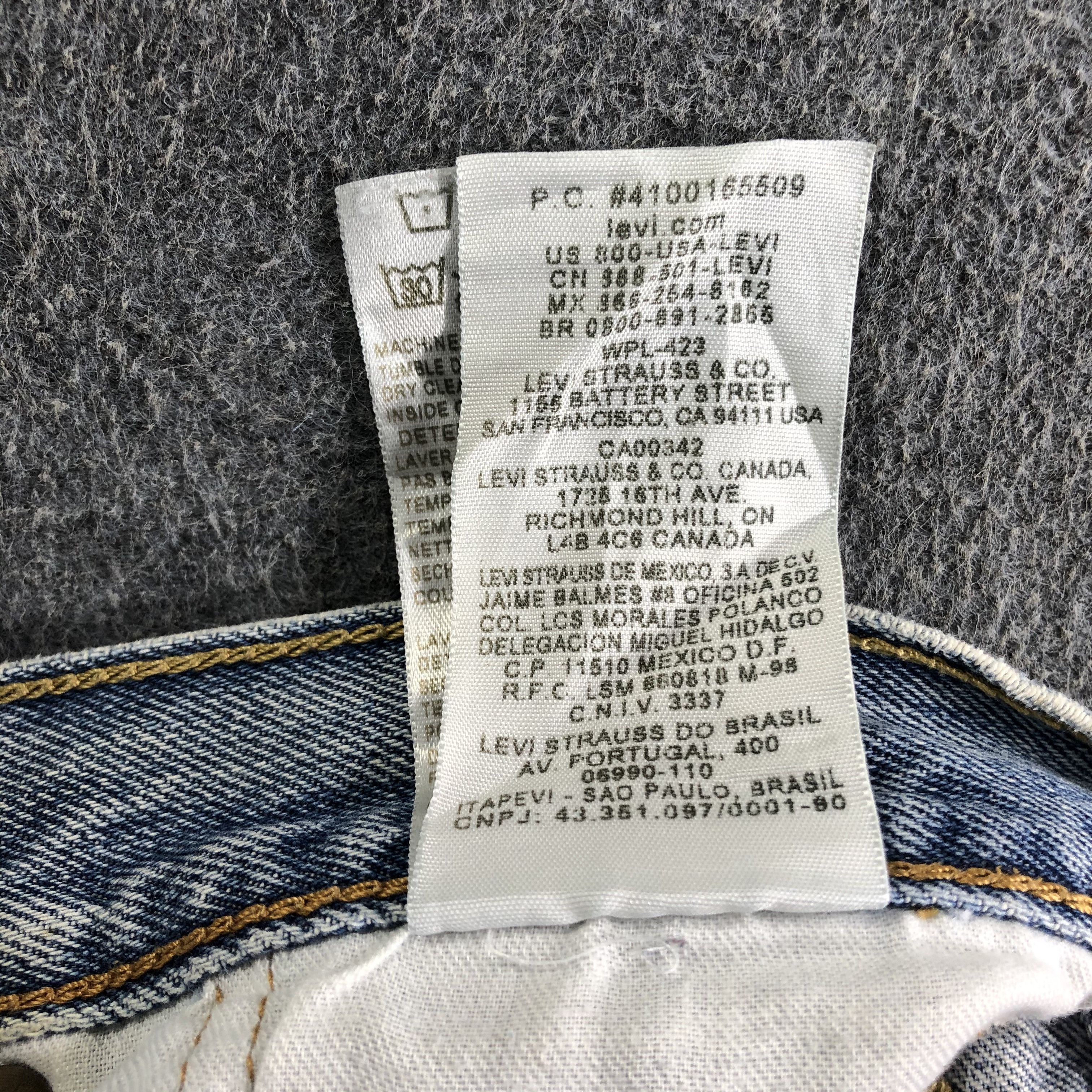 Levi's Vintage Light Wash Levis 501 Jeans-J3340 Size US 31 - 14 Thumbnail