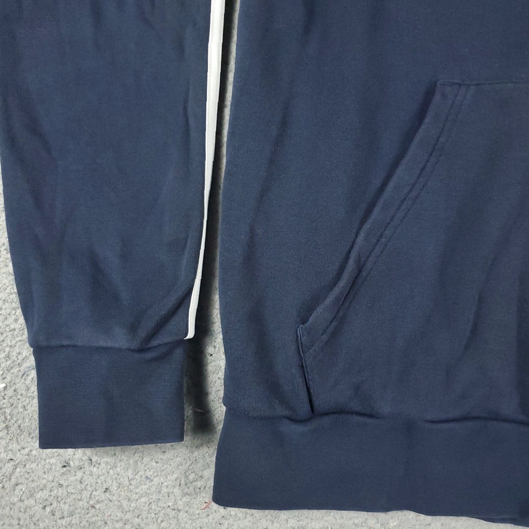 Adidas adidas Mens Hoodie Pullover Sweatshirt Blue Knit Cotton Blend Polyester Logo Mock Neck Long Sleeve Regular Size M Size US M / EU 48-50 / 2 - 3 Thumbnail