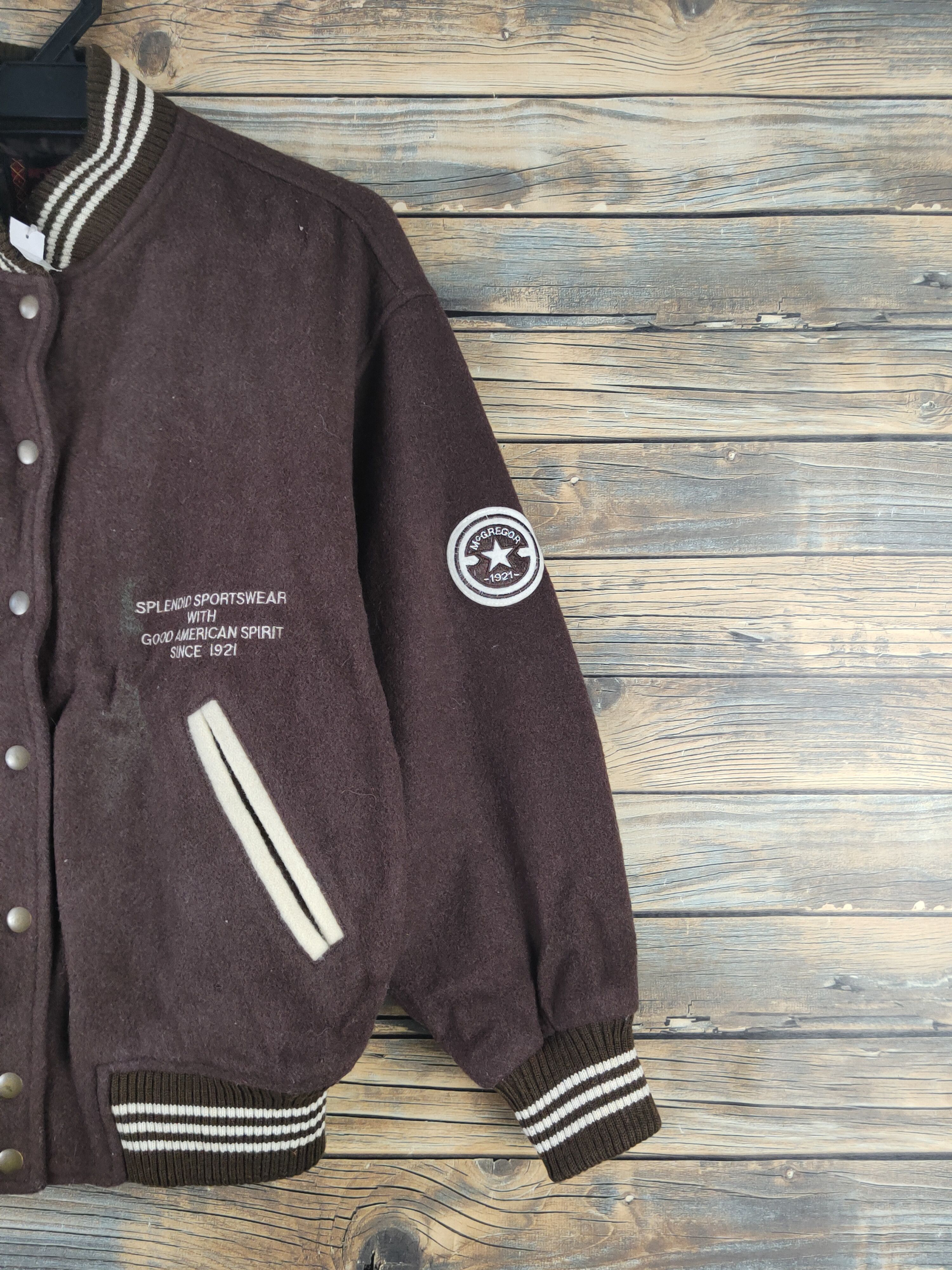 McGregor DL McGregor Brown Wool Varsity Jackets #1689 Size US M / EU 48-50 / 2 - 7 Thumbnail