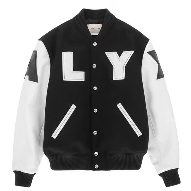1017 ALYX 9SM o1g2r1mq0824 Logo Varsity in Black & White Size US M / EU 48-50 / 2 - 1 Thumbnail