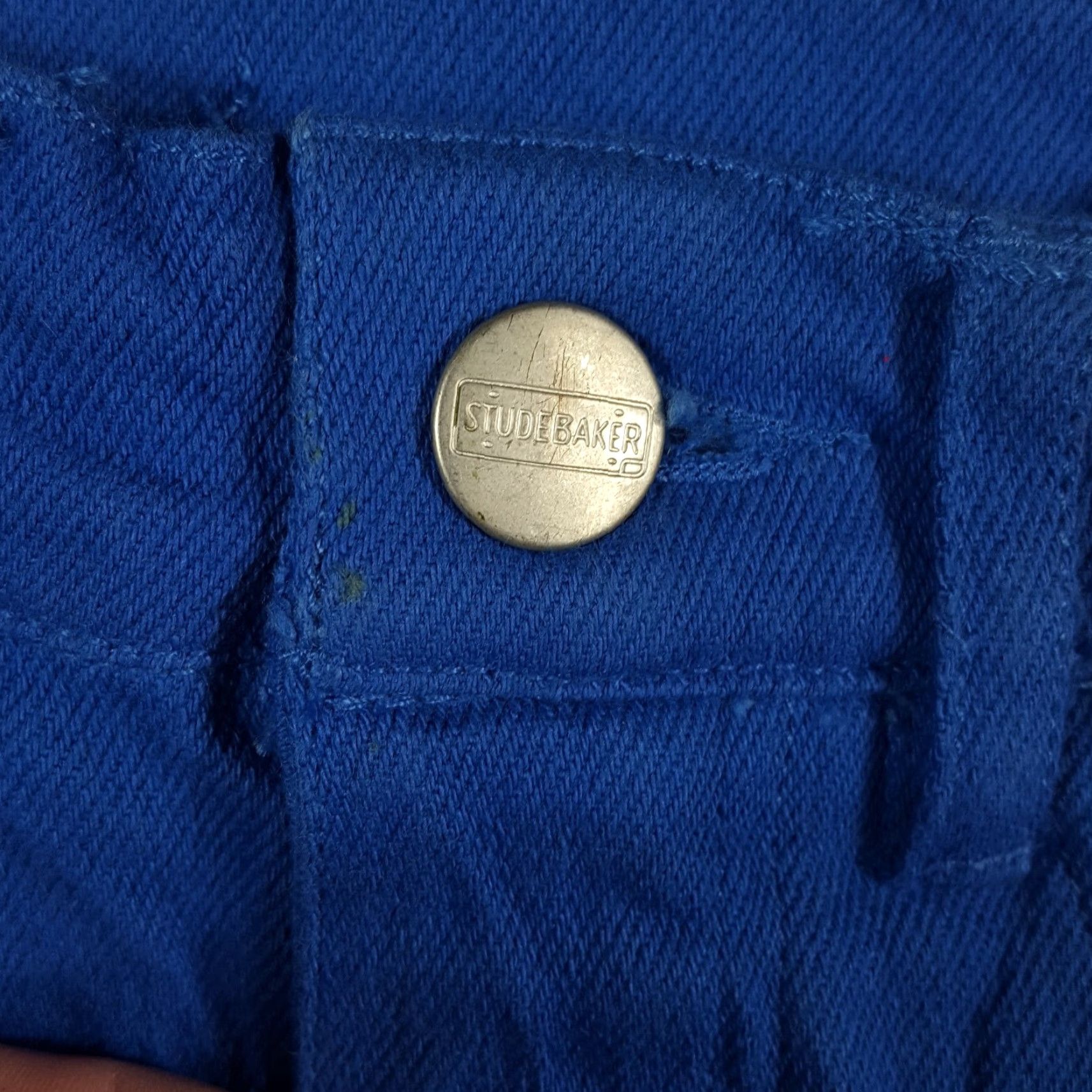 Vintage VINTAGE Studebaker Denim Skirt Mini High Waist - Size 4 - Blue 90s - Womens Size 27" / US 4 / IT 40 - 3 Thumbnail