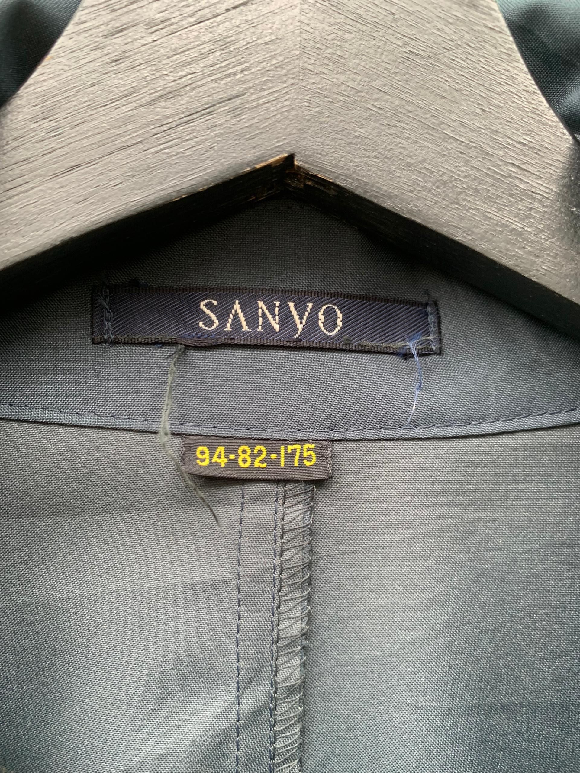 Sanyo Vintage Sanyo Button Trench Jacket Size US L / EU 52-54 / 3 - 8 Thumbnail