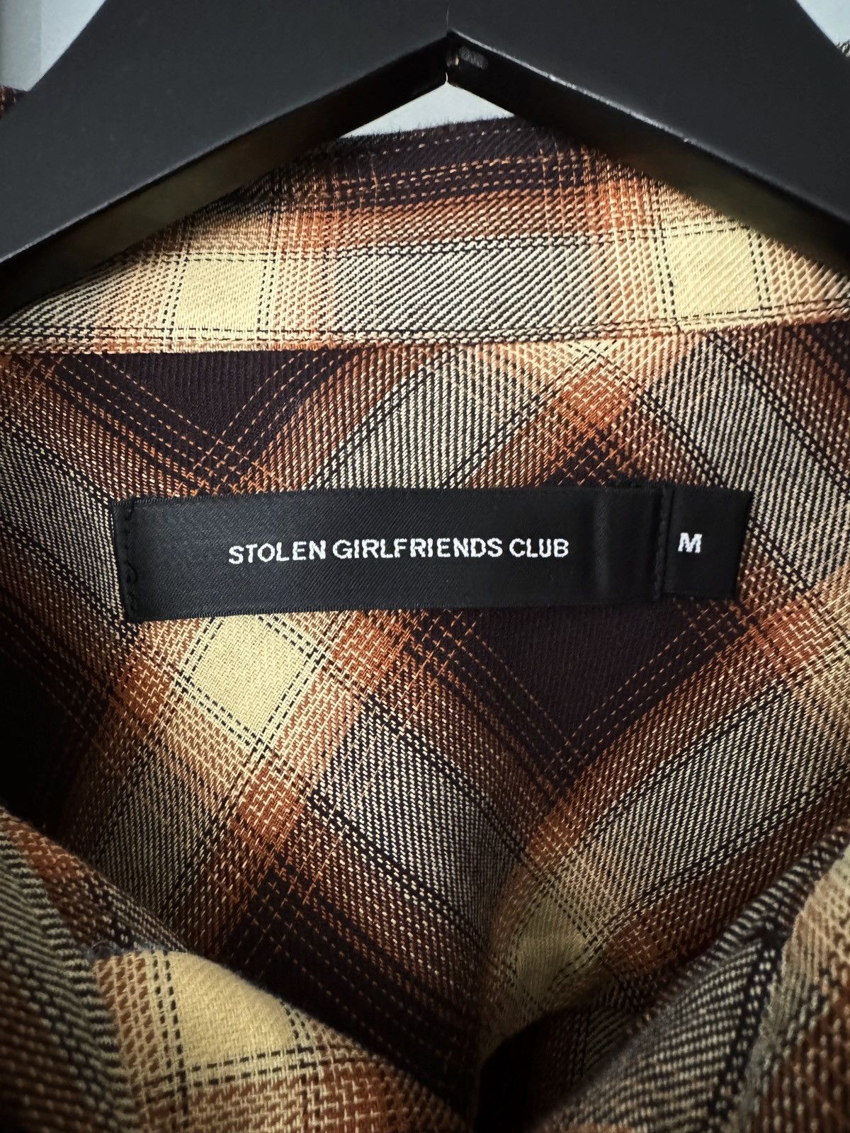 Stolen Girlfriends Club Brown Check Painter Shirt Size US XXL / EU 58 / 5 - 6 Thumbnail