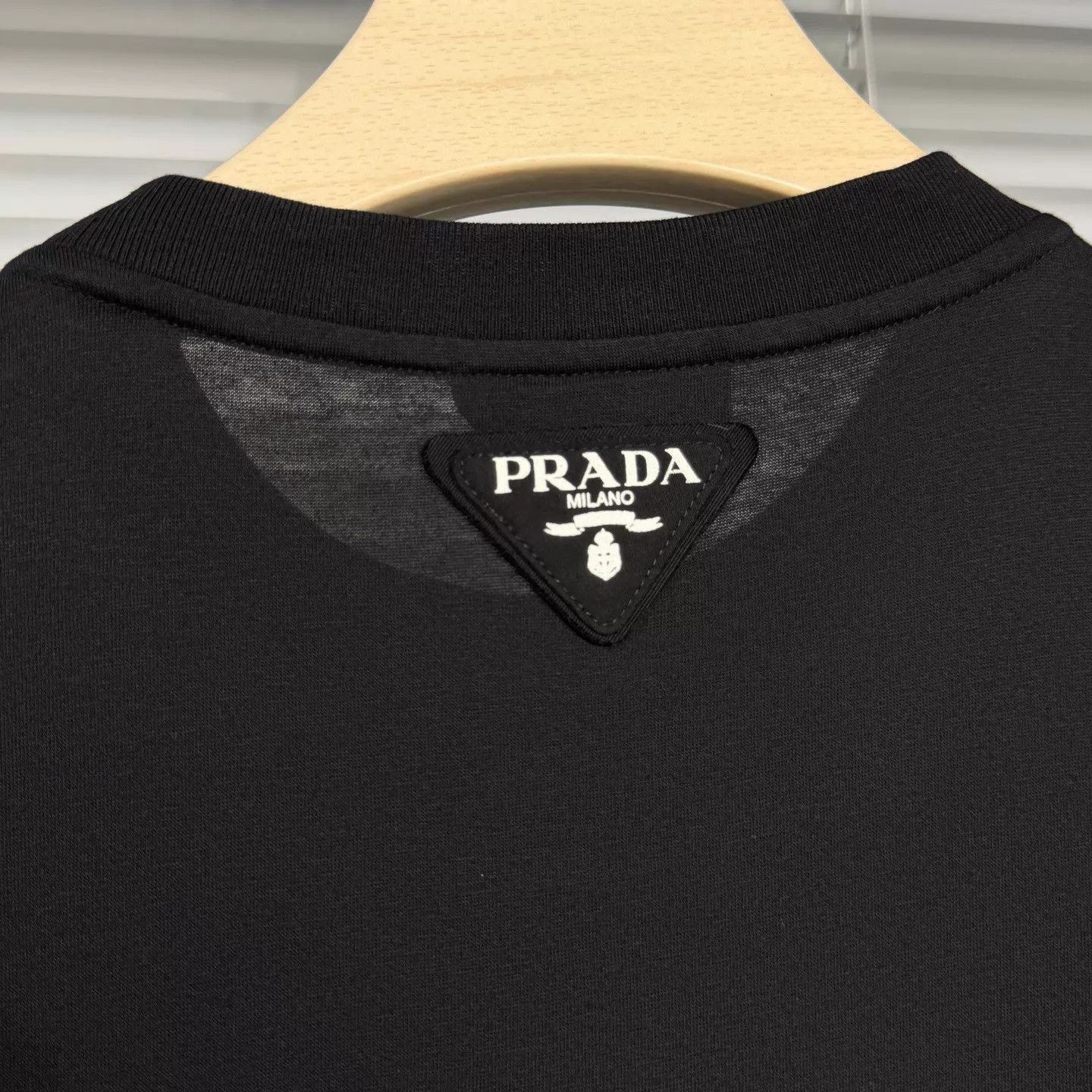 Prada Black Short-Sleeve Shirt with Sleeve Graphics Size US M / EU 48-50 / 2 - 4 Thumbnail