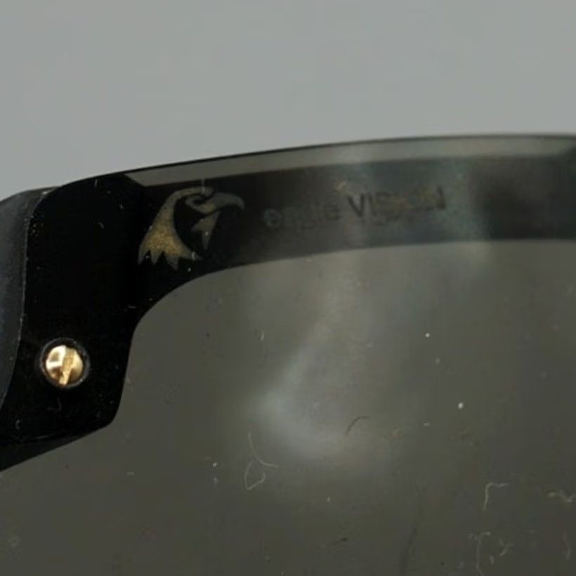 Vintage VINTAGE Bollé Eagle Vision II Visor Sunglasses Black Smoke Shield France FRAMES Mens Sunglasses 1980s 1990s Vision Eagle Visor Size ONE SIZE - 5 Thumbnail