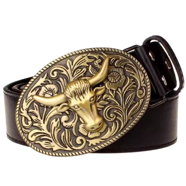 Designer Vibe Vintage Belt Riveted Belts Menswear Accessories Size ONE SIZE - 4 Thumbnail