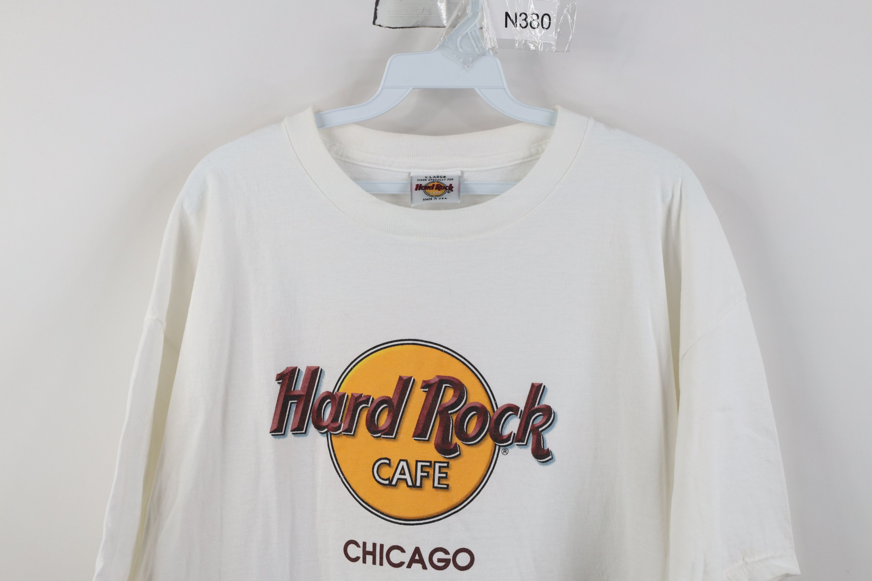 Hard Rock Cafe Vintage 90s Hard Rock Cafe Chicago Short Sleeve T-Shirt USA Size US XL / EU 56 / 4 - 2 Thumbnail