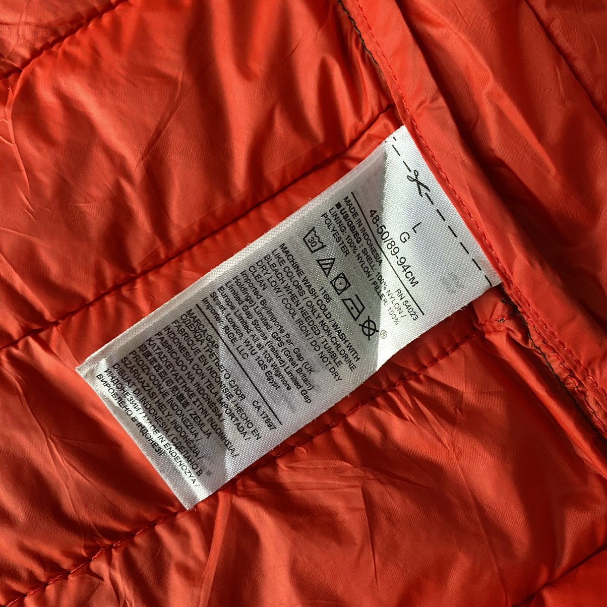 If Six Was Nine × Japanese Brand × Le Grande Bleu (L.G.B.) GAP Nano Puff Down Jacket Gorpcore IfSixWasNine LGB Style Size US L / EU 52-54 / 3 - 6 Thumbnail