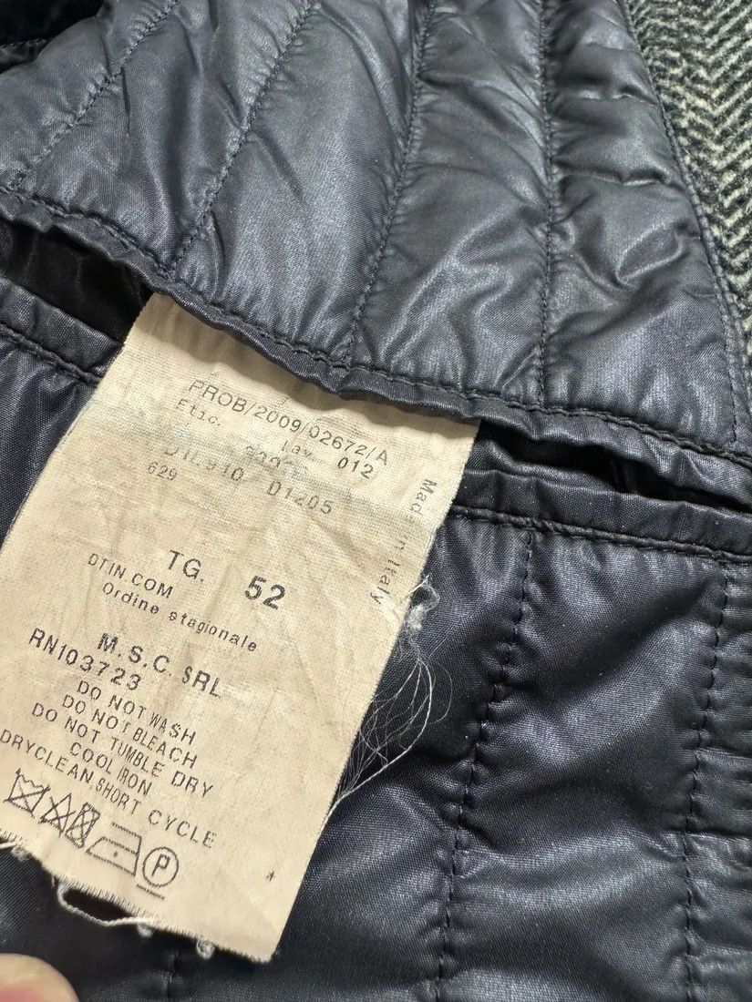 Emporio Armani × Vintage AW2009 Emporio Armani Raw Wool Grey Long Coat Size US M / EU 48-50 / 2 - 12 Thumbnail