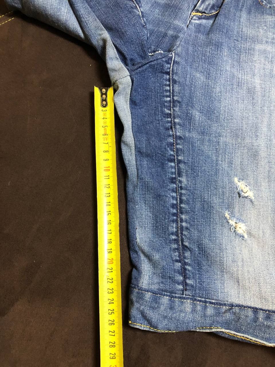 G-Star G Star Raw Jean Shorts Straight Denim Distressed Button Fly Size US 30 / EU 46 - 10 Thumbnail
