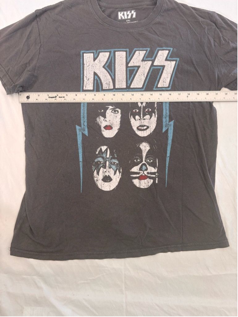 KISS Men's KISS Band T-shirt XXL Gray Size US XXL / EU 58 / 5 - 3 Thumbnail