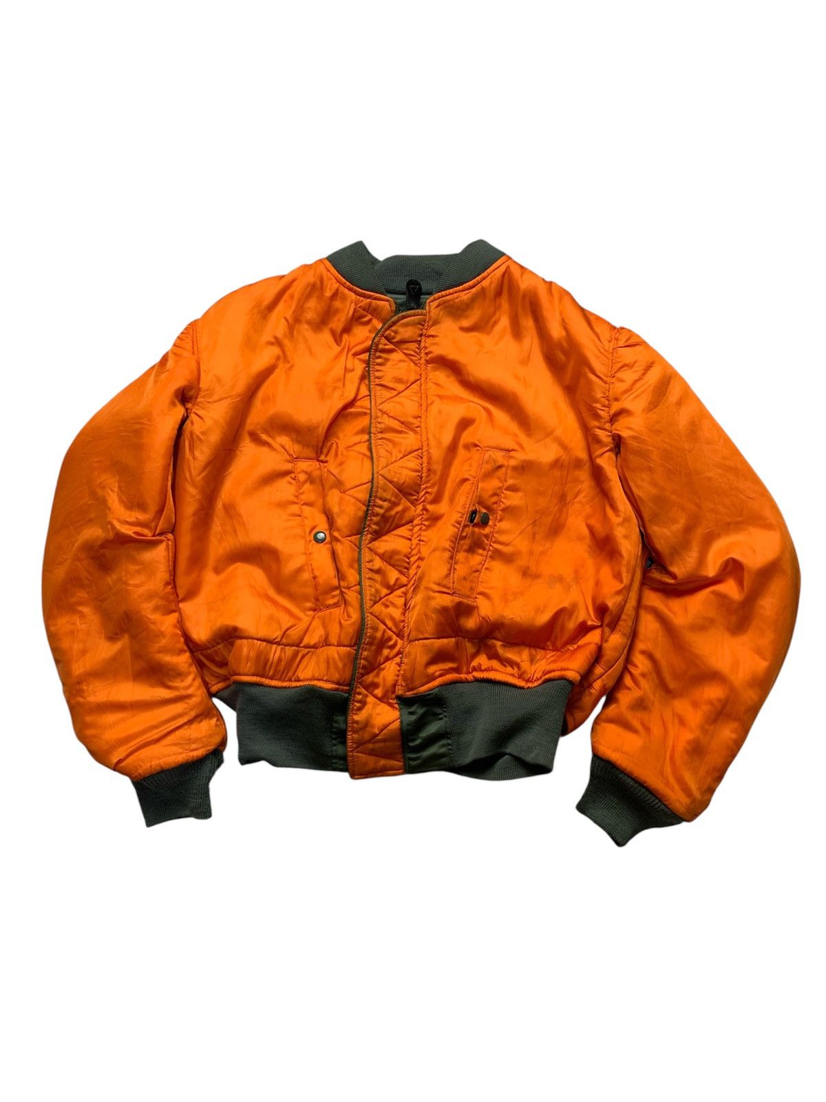 Alpha Industries 🐍 Vintage 1966 Alpha Industries MA-1 Bomber Jacket Size US XL / EU 56 / 4 - 4 Thumbnail