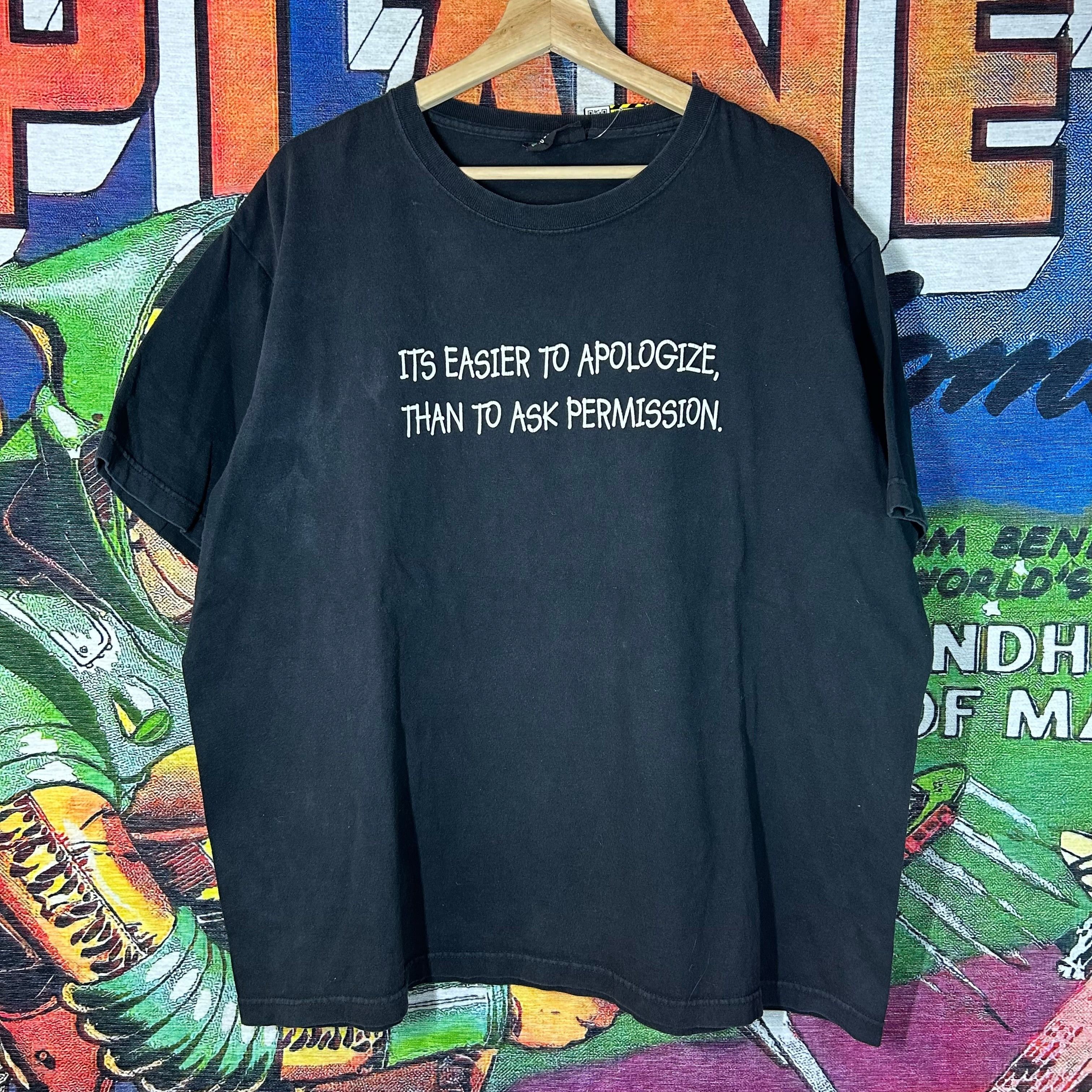 Other Y2K No Boundaries ‘Its Easier To Apologize' Tee Size XL Size US XL / EU 56 / 4 - 1 Thumbnail