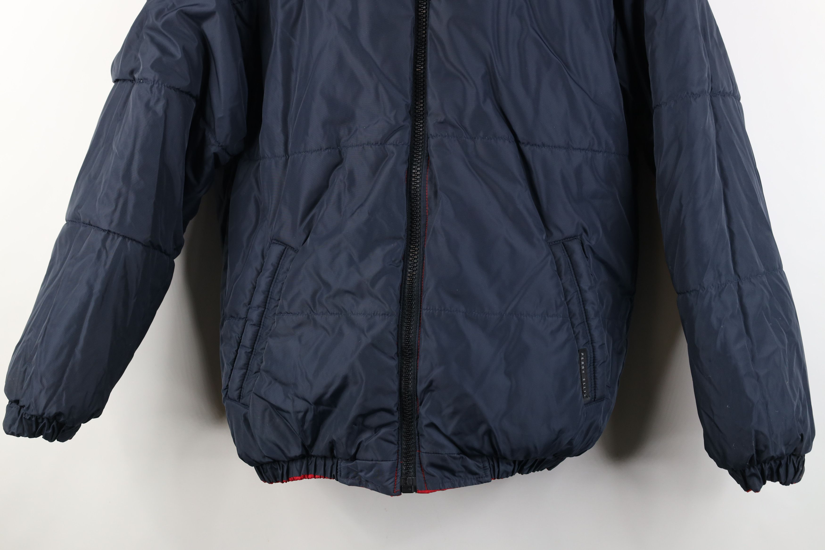 Perry Ellis Vintage 90s Perry Ellis Spell Reversible Puffer Jacket Coat Size US M / EU 48-50 / 2 - 14 Thumbnail
