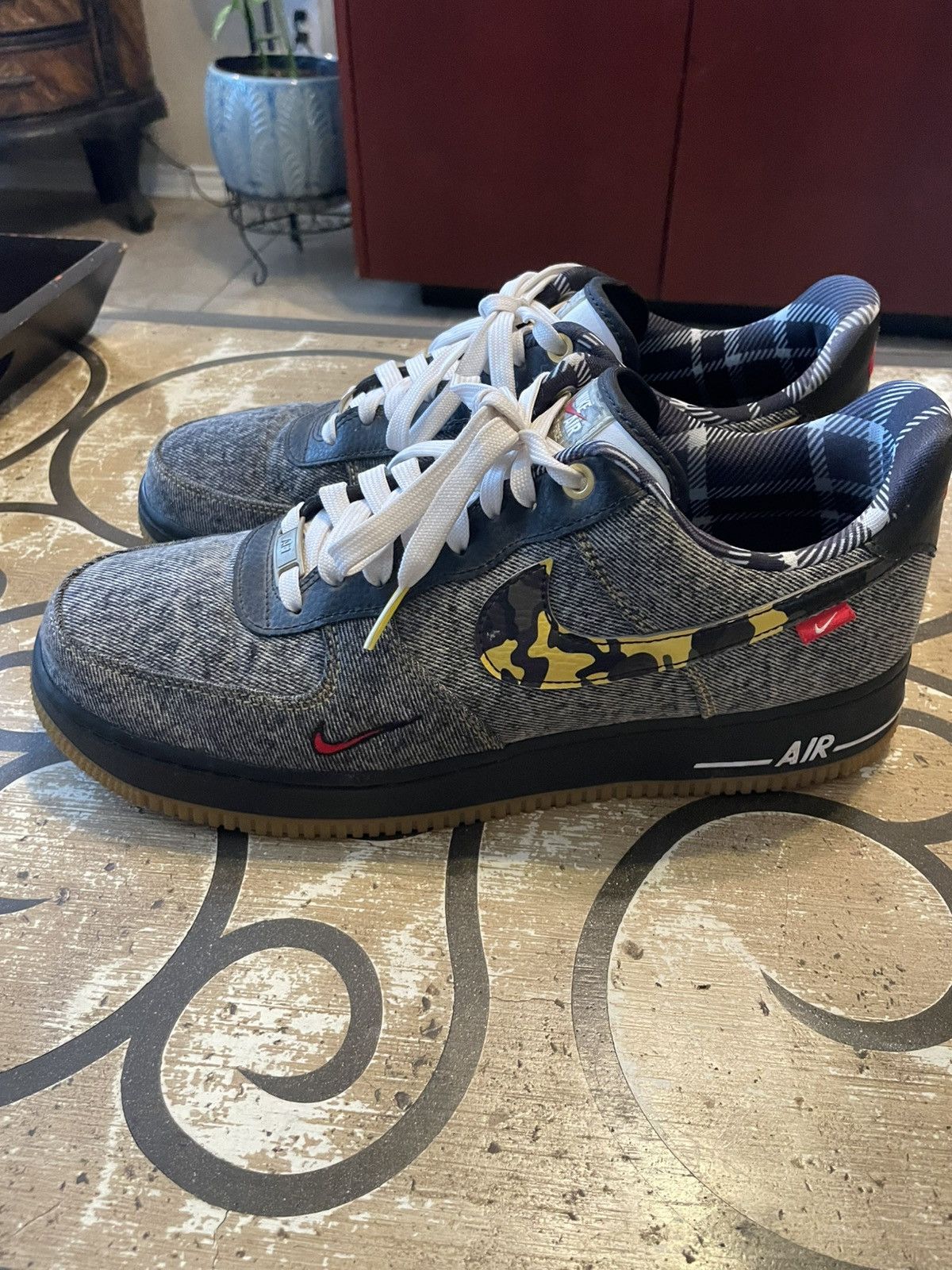 Nike AF-1 Low Remix Black Size US 10 / EU 43 - 5 Thumbnail