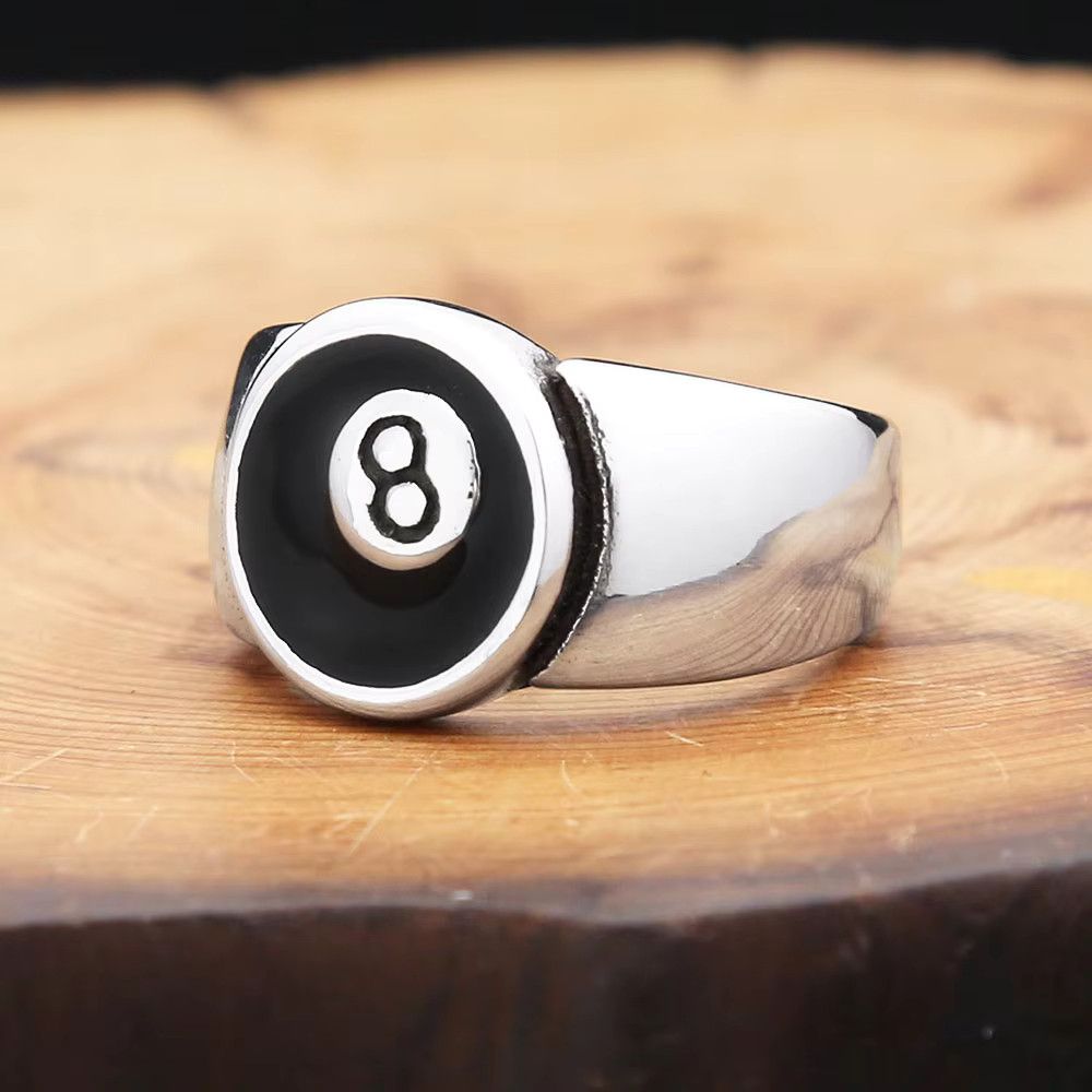 Jewelry 8 Eight Pool Billiard Ring Size ONE SIZE - 5 Thumbnail