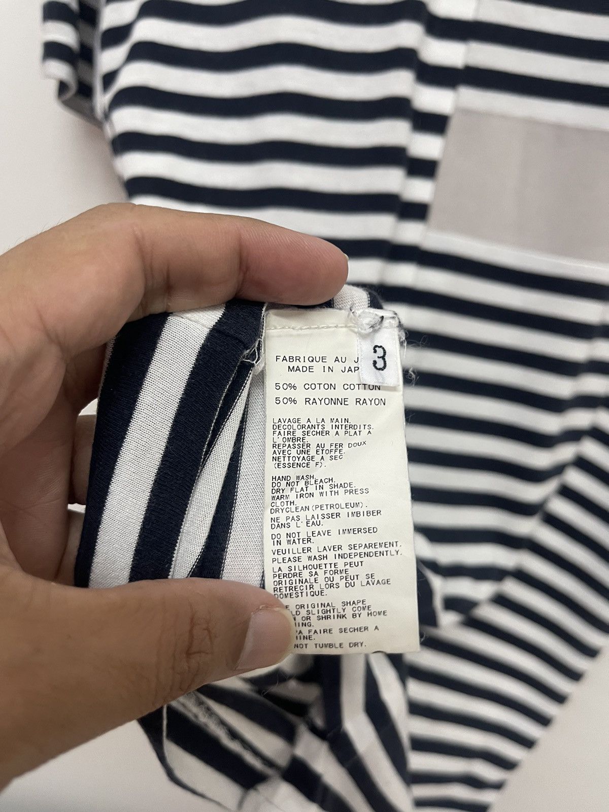 Yohji Yamamoto Asymmetrical Striped Yohji Yamamoto Pour Homme Size US M / EU 48-50 / 2 - 5 Thumbnail