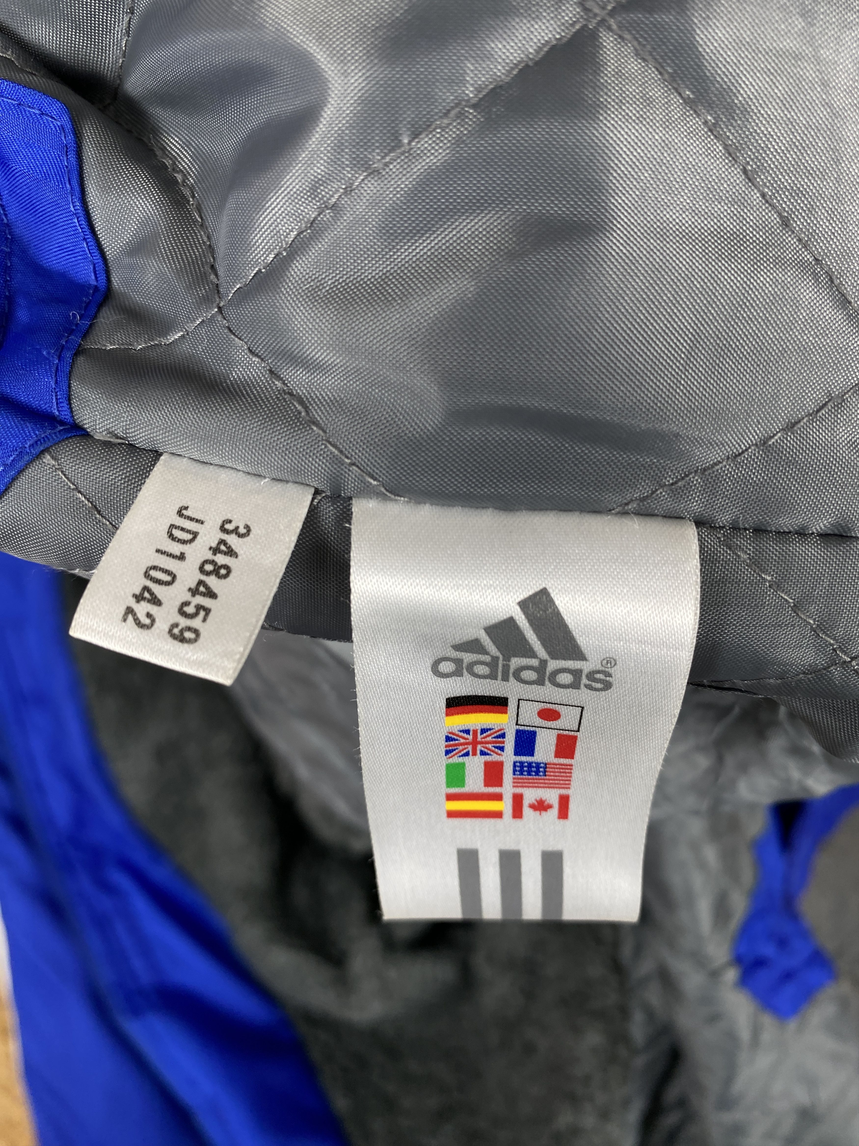 Adidas Vintage Adidas Hoodie Sherpa Lining Long Jacket J2177 Size US L / EU 52-54 / 3 - 8 Thumbnail