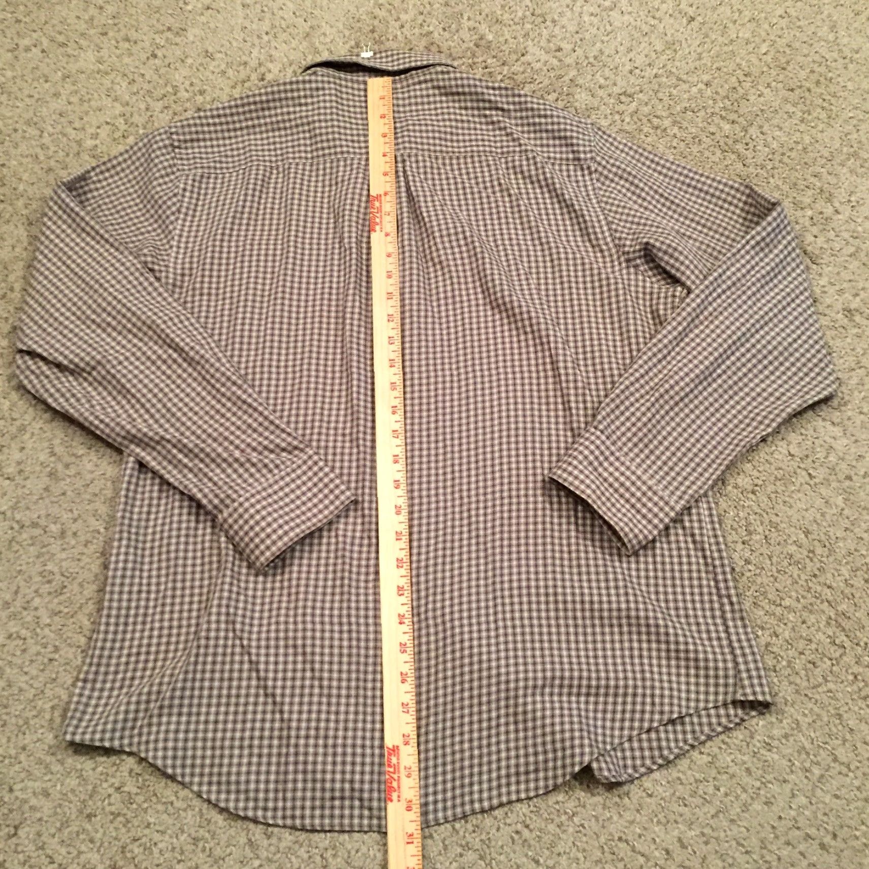 Van Heusen Van Heusen Shirt Mens Large Beige Plaid Long Sleeve Button Up Size US L / EU 52-54 / 3 - 6 Thumbnail