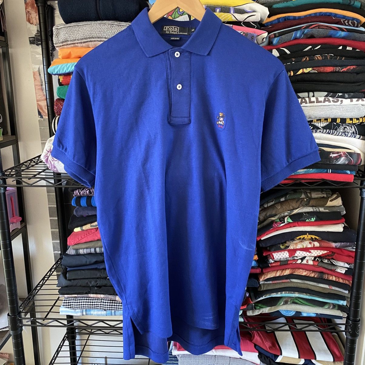 Polo Ralph Lauren Vintage Polo Ralph Lauren Polo Shirt Blue Mini Bear 1992 Size US M / EU 48-50 / 2 - 1 Thumbnail