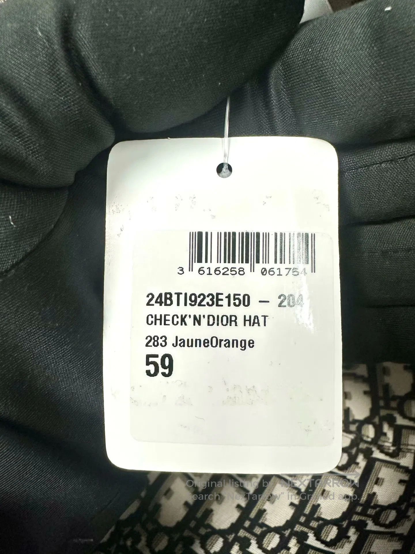 Dior Dior Yellow Plaid Monogram All-over Printed Double-sided F Size ONE SIZE - 6 Thumbnail