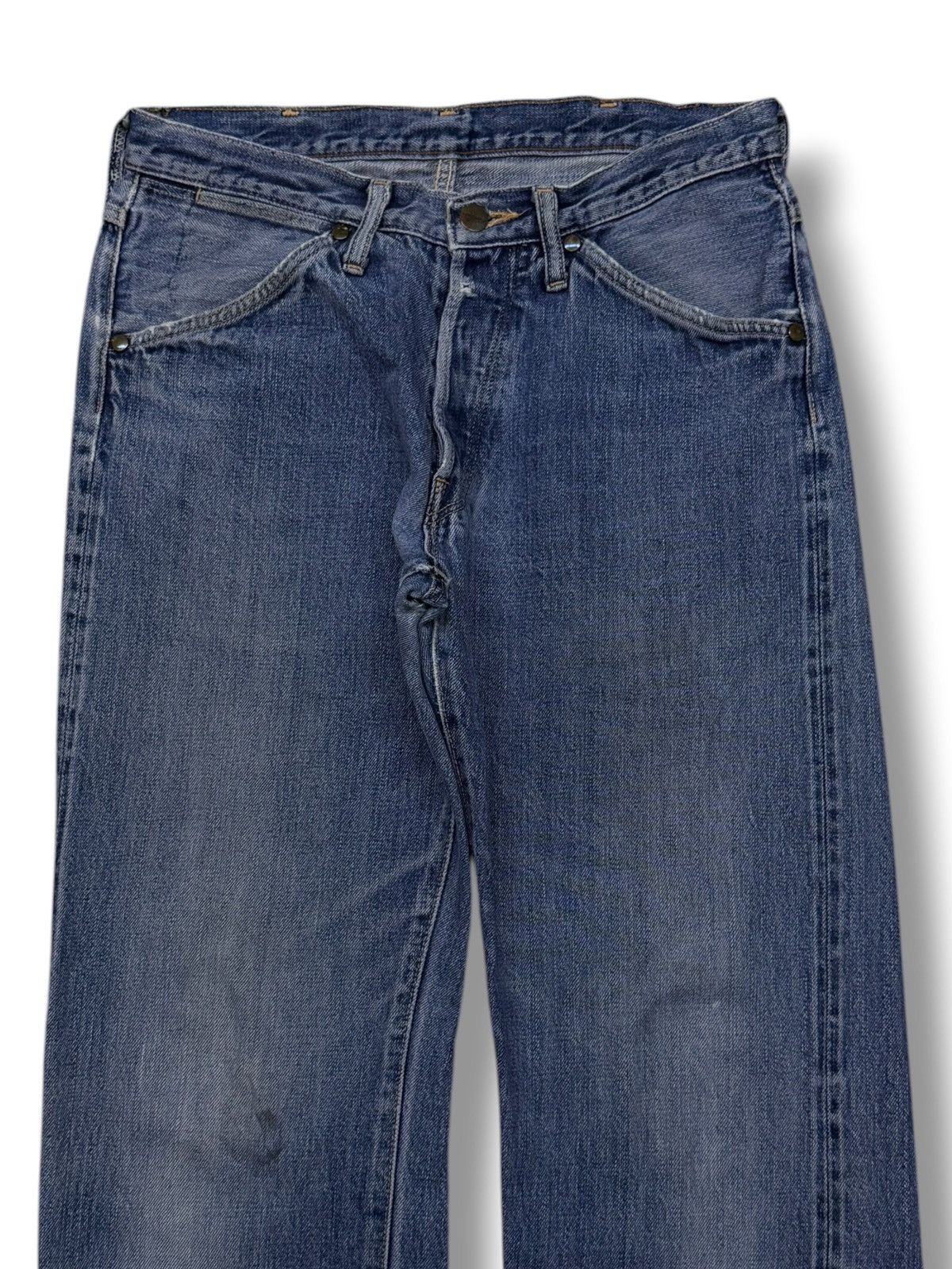 Japanese Brand Vintage 90s Maverick Blue Bell Selvedge Denim Jeans | W30 Size US 30 / EU 46 - 4 Thumbnail