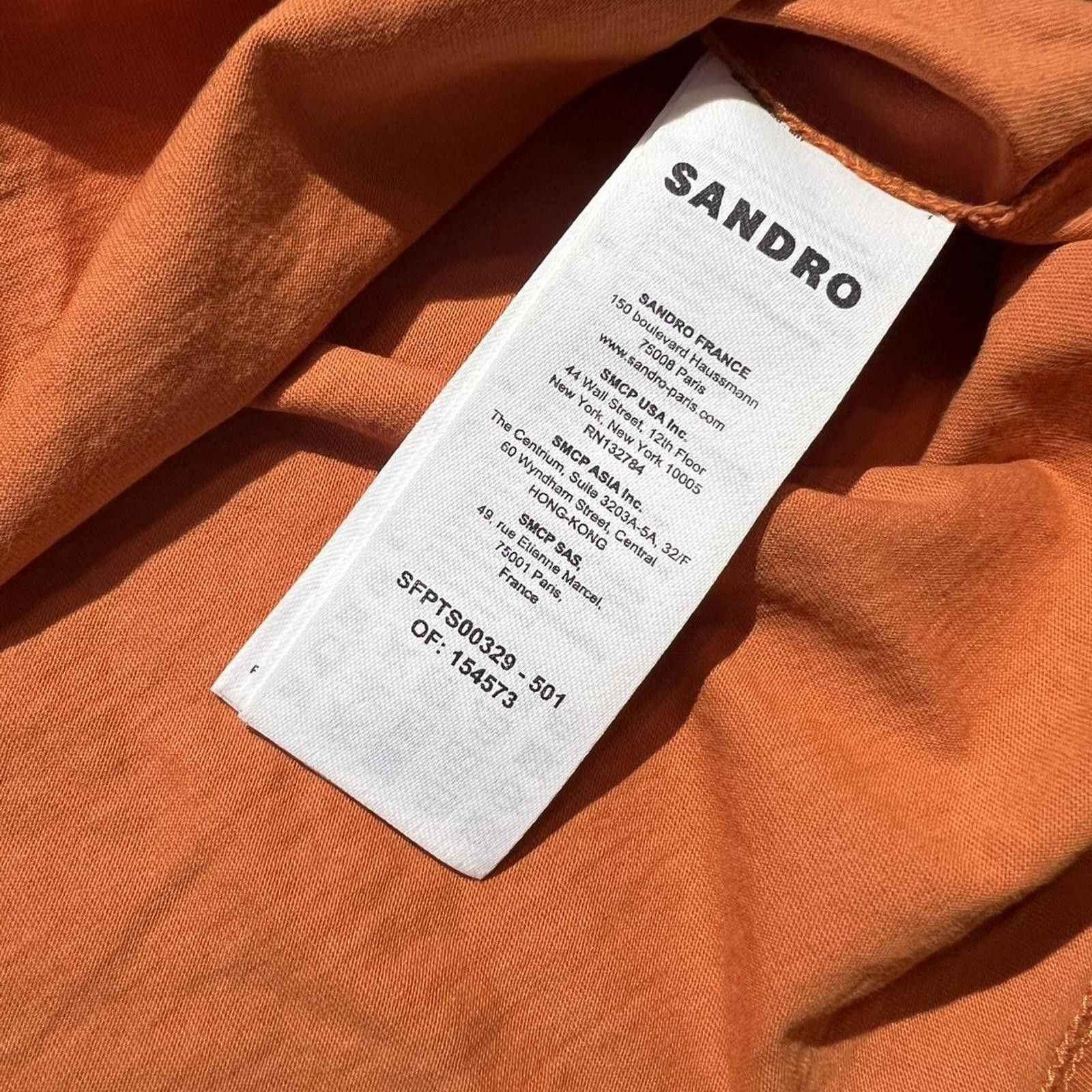 Sandro Sandro Rhinestone Embellished T-shirt Jaunes/ Oranges Size XS / US 0-2 / IT 36-38 - 8 Thumbnail