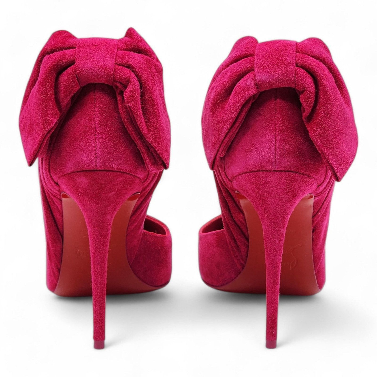 Christian Louboutin Rabakate Pumps 100mm - Suede - Pink - 36 5.5US $995 Size US 6 / IT 36 - 4 Thumbnail