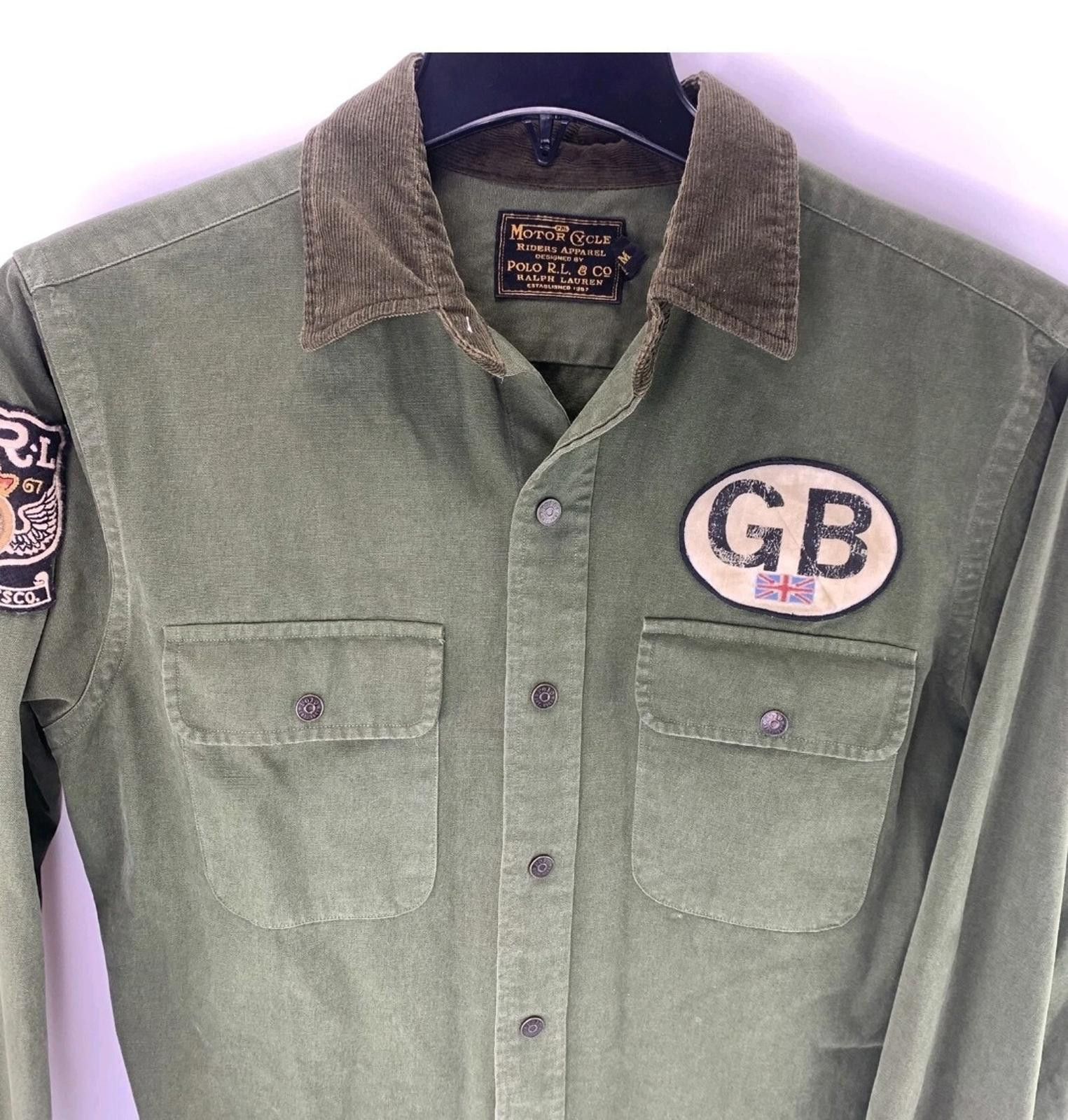 Polo Ralph Lauren Polo Ralph Lauren Great Britain Motorcycle Shirt Jacket M Size US M / EU 48-50 / 2 - 1 Thumbnail
