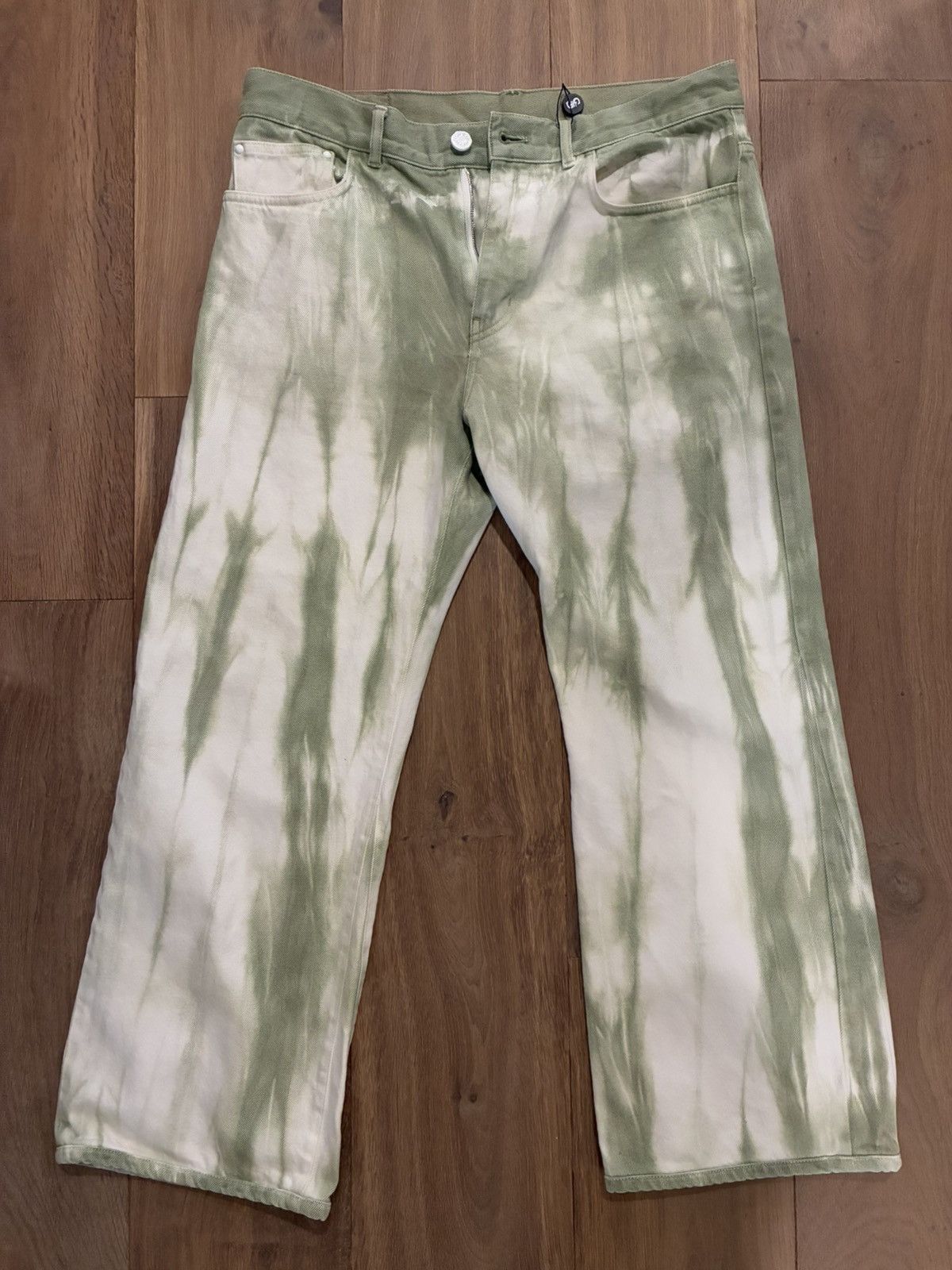 Louis Vuitton Louis Vuitton Virgil Abloh Sage & White Tie-Dye Denim jeans Size US 32 / EU 48 - 1 Thumbnail