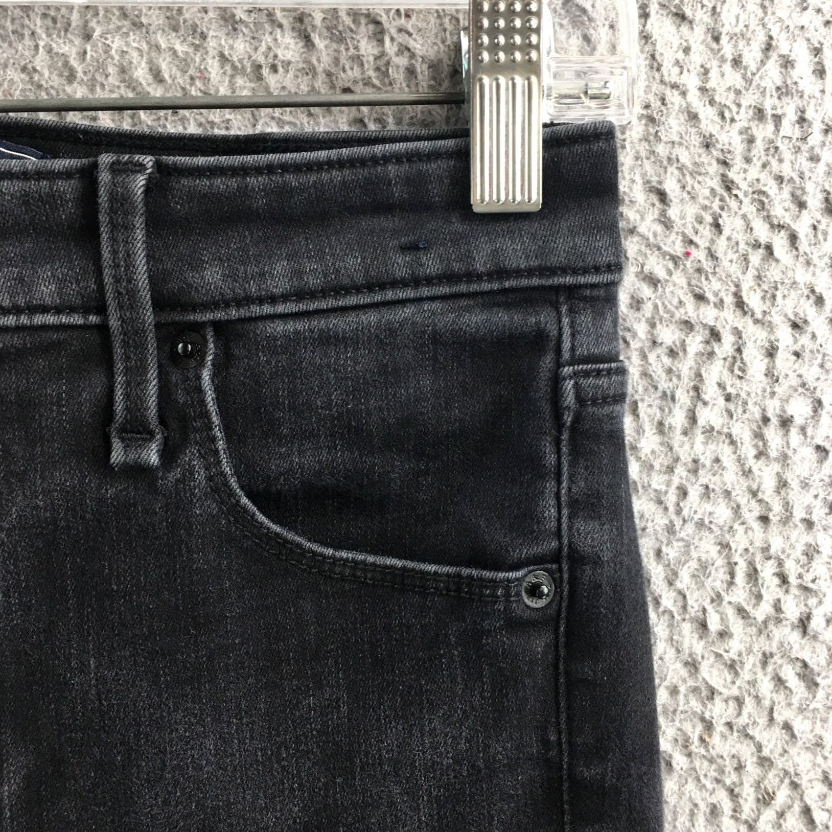 Abercrombie & Fitch Abercrombie & Fitch Skinny Jeans Womens 27 Black High Rise Denim Jeans 27 Womens Black Modern Fit 5-Pocket Denim Modern Look Size 27" / US 4 / IT 40 - 4 Thumbnail
