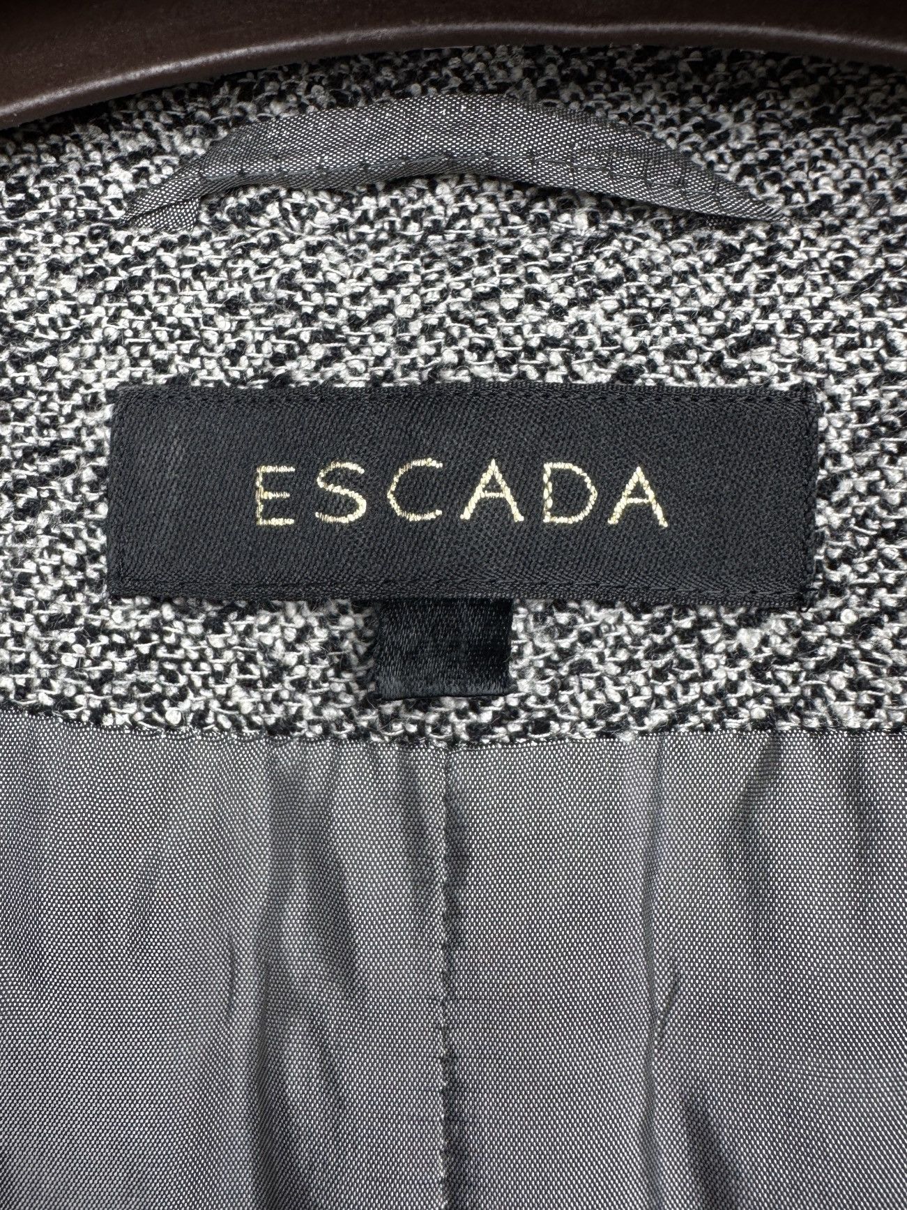 Escada Escada Silk Wool Cashmere grey blazer basic jacket Size M / US 6-8 / IT 42-44 - 9 Thumbnail