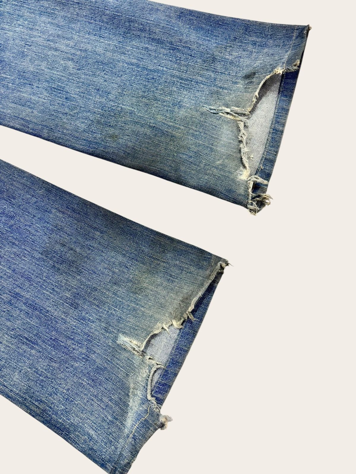 True Religion Vtg True Religion BILLY Distress Flared Yellow Faded Jeans Size US 34 / EU 50 - 8 Thumbnail