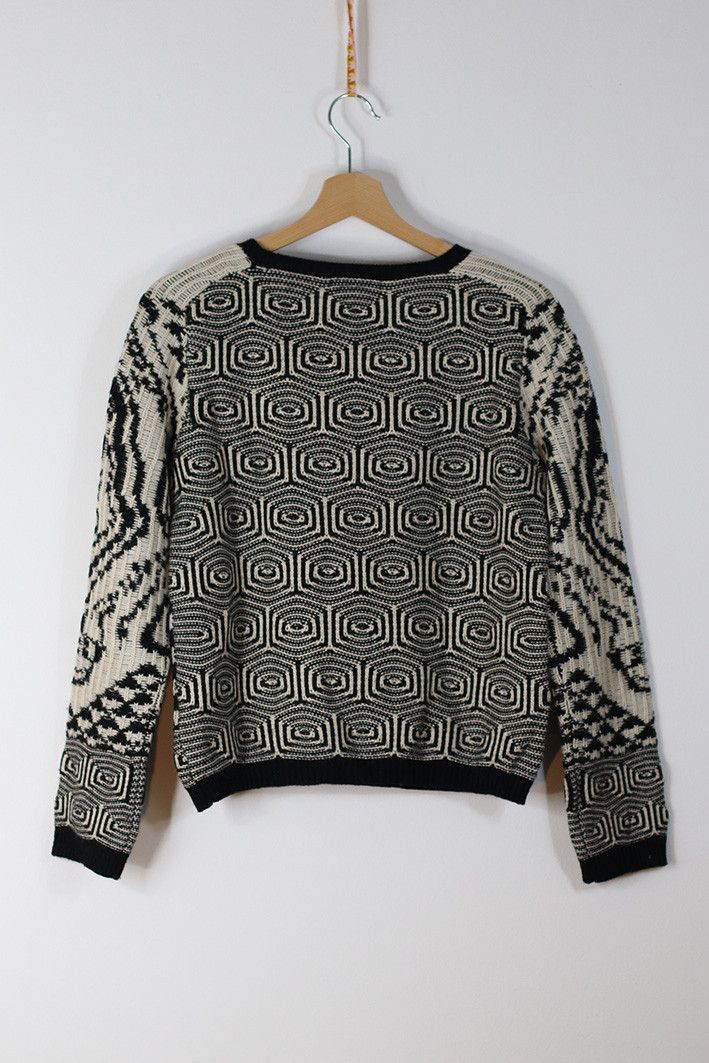 Antik Batik Ethnic Pattern Wool-Acrylic Sweater by Antik Batik, M/40 Size M / US 6-8 / IT 42-44 - 2 Thumbnail