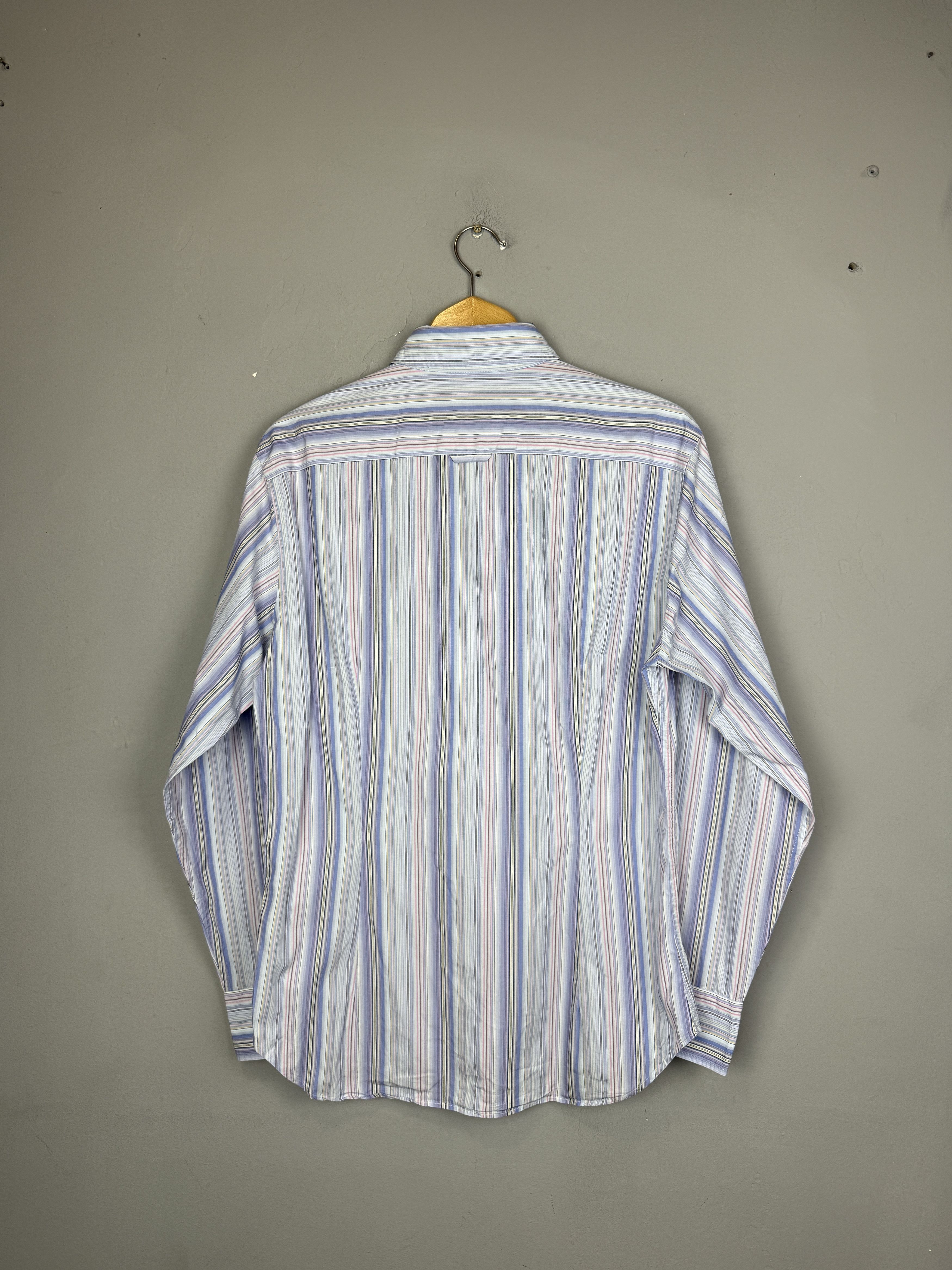 Paul Smith Paul Smith Striped Shirt Long Sleeve Multicolour Flannel Size US L / EU 52-54 / 3 - 5 Thumbnail