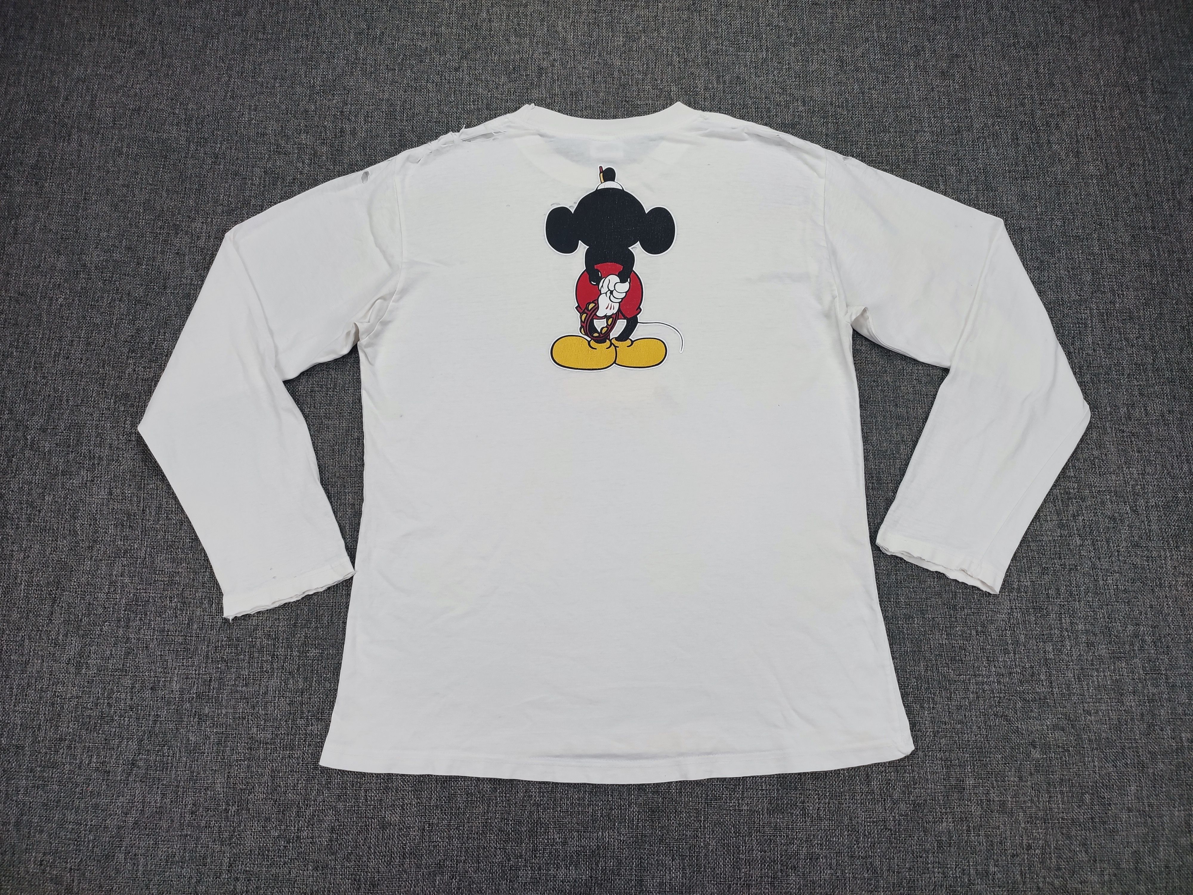 Mickey Mouse × Vintage Grunge Design Mickey Mouse Liam Gallagher Singing Pose Tee Size US XL / EU 56 / 4 - 2 Thumbnail