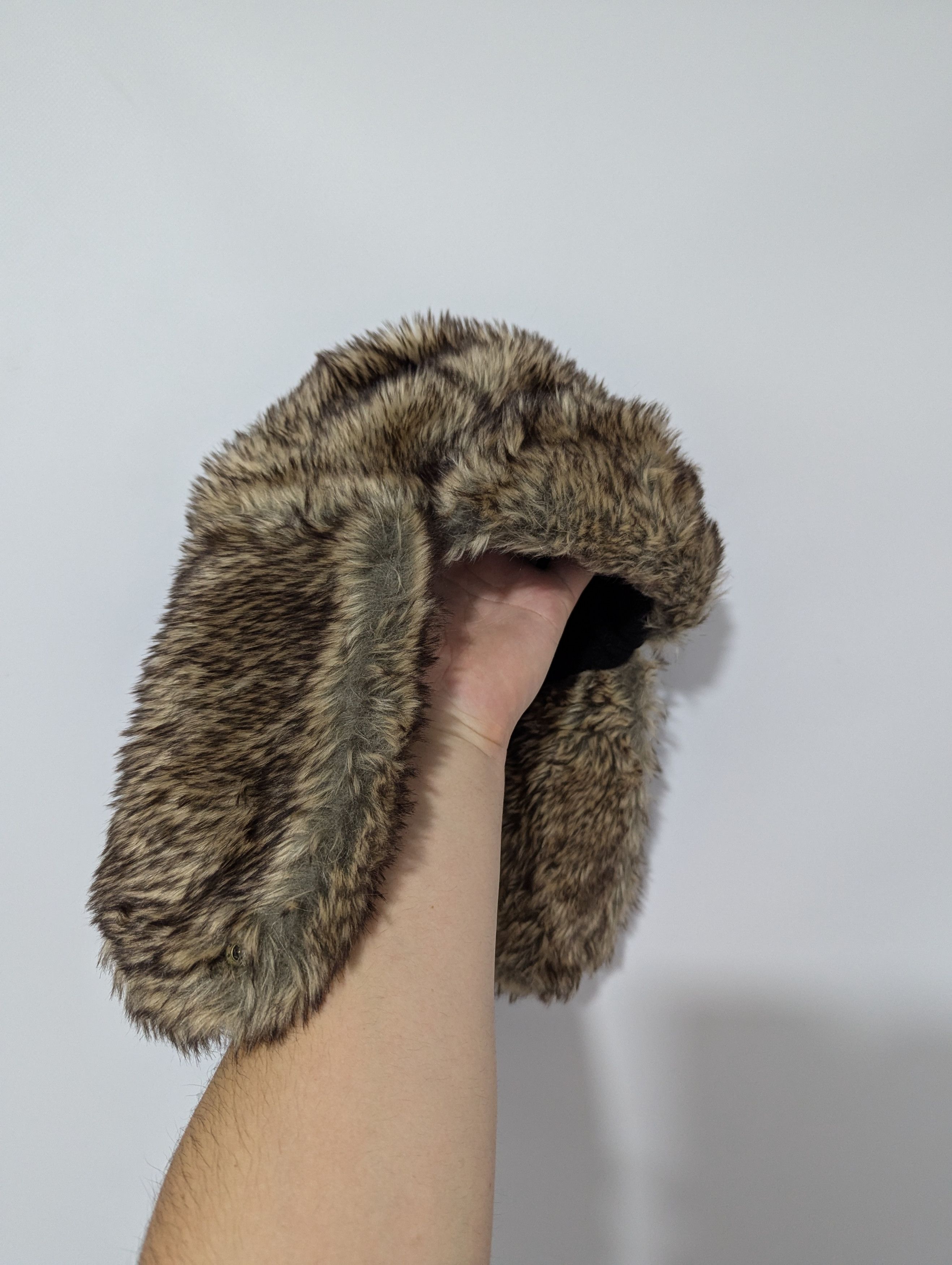 Japanese Brand Y2K Fur Fuzzy Trapper Alt Mohair Cute Vintage Hat Ushanka Size ONE SIZE - 2 Thumbnail
