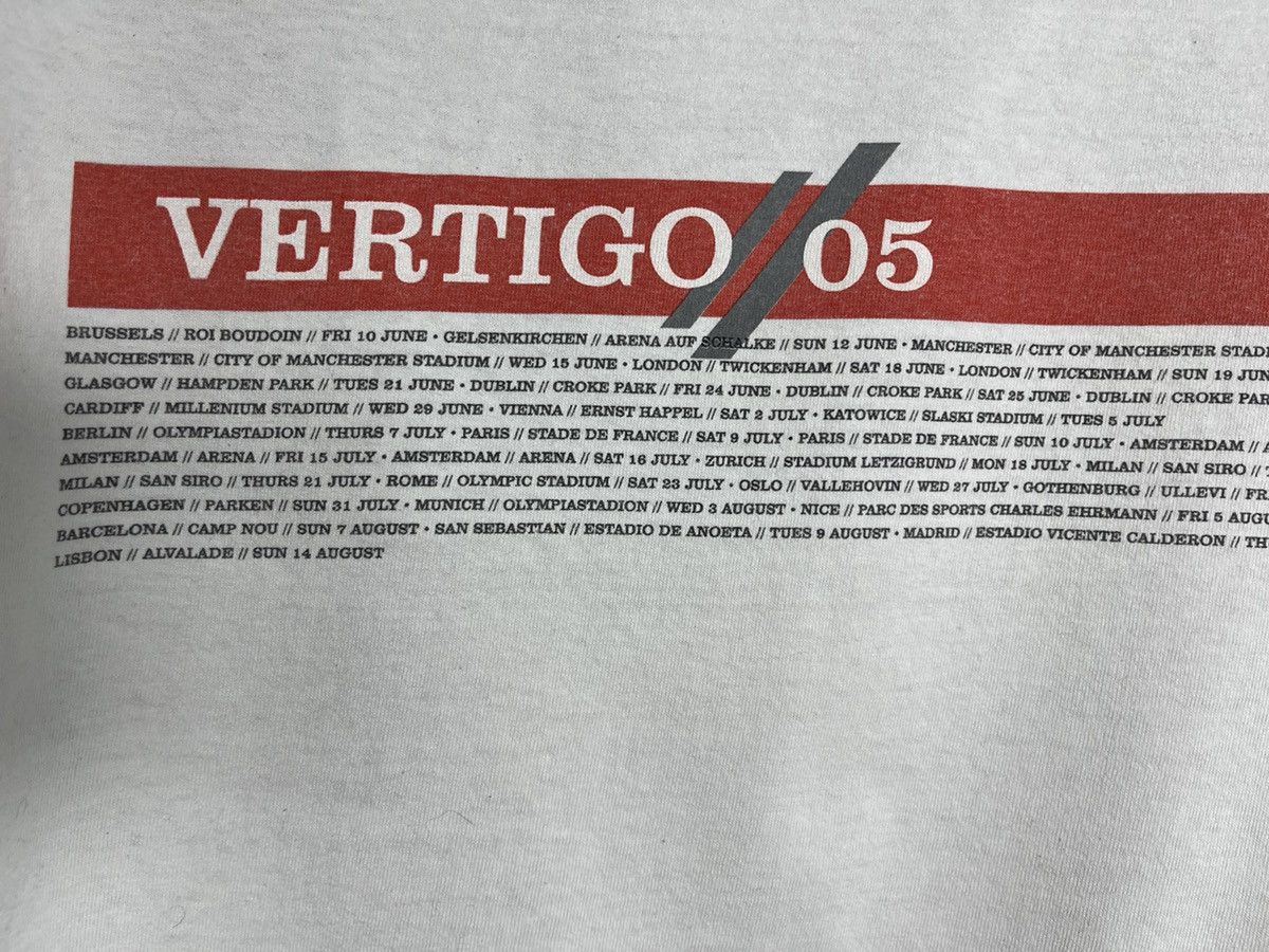 Japanese Brand Vintage U2 VERTIGO 2005 Murina Concert tour t-shirt White Size US XL / EU 56 / 4 - 6 Thumbnail