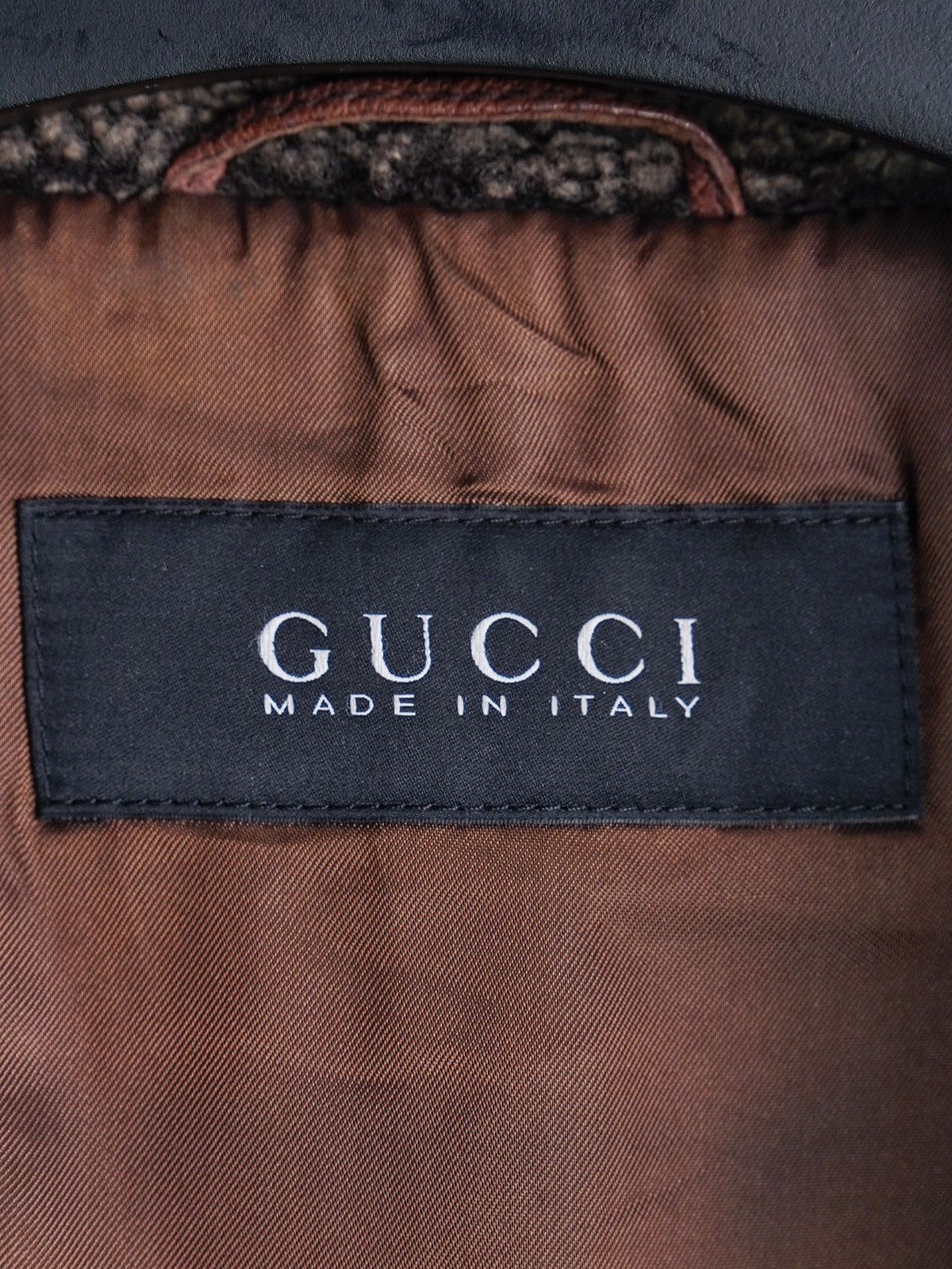 Gucci Shearling Collar Leather Jacket Tom Ford Era Size US M / EU 48-50 / 2 - 7 Thumbnail