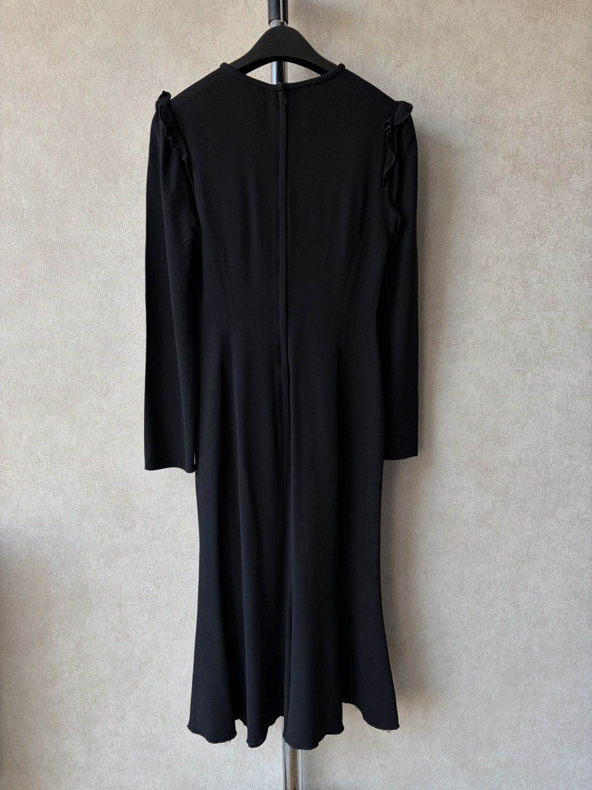 Dolce & Gabbana Dolce & Gabbana Long-sleeve Flared Ruffle Midi Dress Size M / US 6-8 / IT 42-44 - 2 Thumbnail