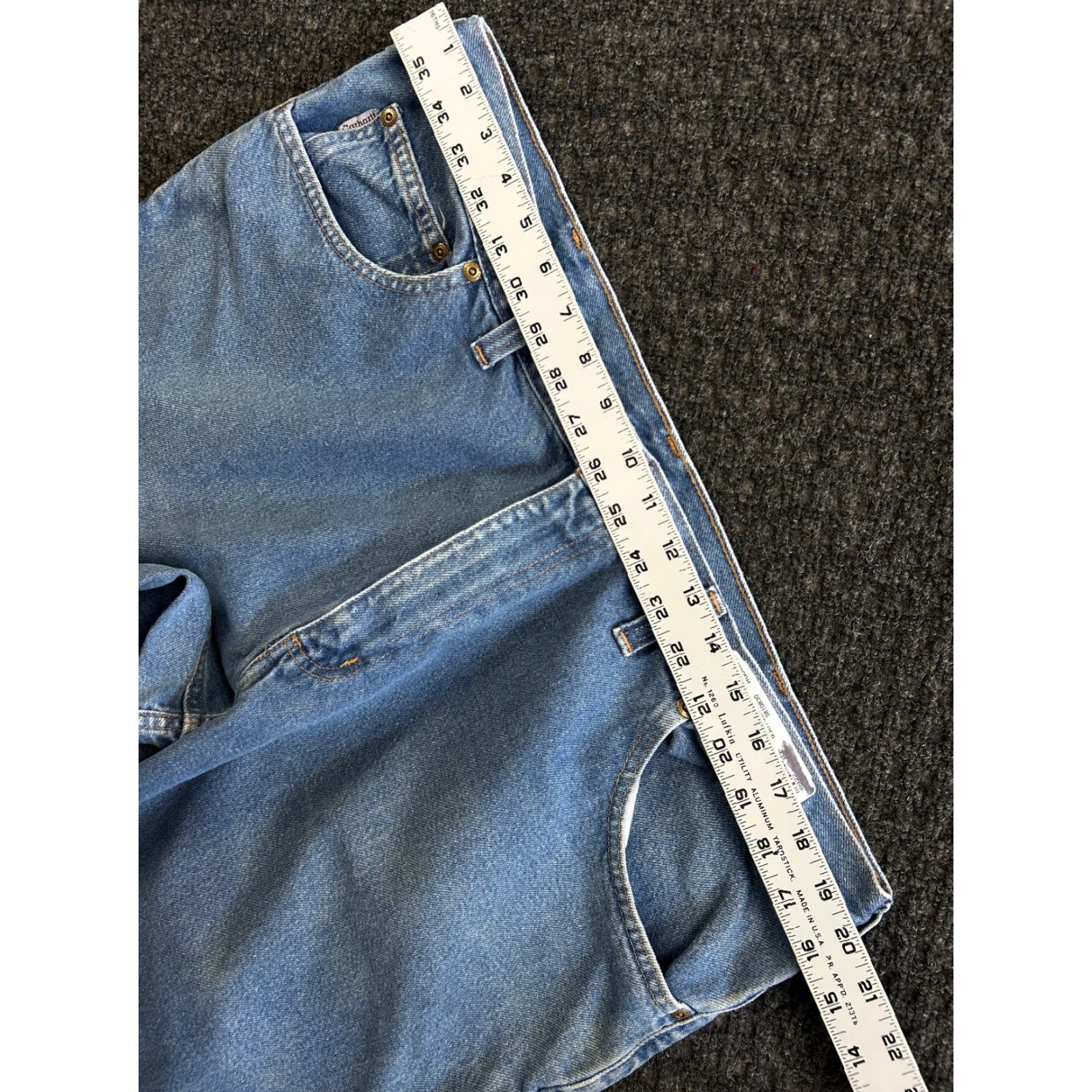 Carhartt VINTAGE Carhartt Jeans Relaxed Fit Baggy 40 x 30 Work Distressed 90s y2k Mens Jeans Blue Carhartt Size US 40 / EU 56 - 7 Thumbnail