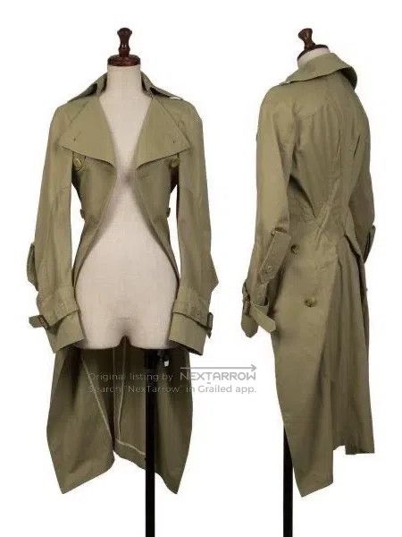 Junya Watanabe Junya Watanabe Deconstructed Khaki Trench Coat Size XS / US 0-2 / IT 36-38 - 1 Thumbnail