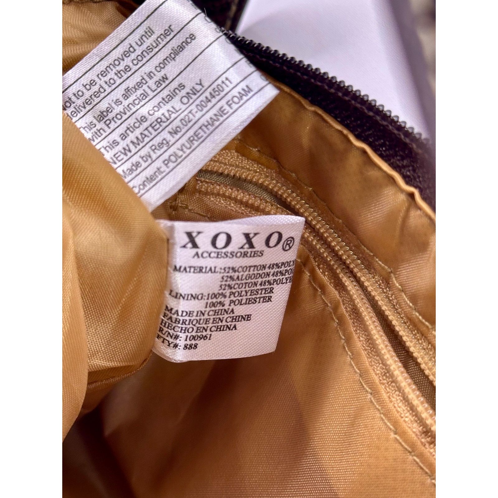 XOXO XOXO Vintage Y2K Faux Leather Trim Shoulder Mini Handbag Size ONE SIZE - 9 Thumbnail