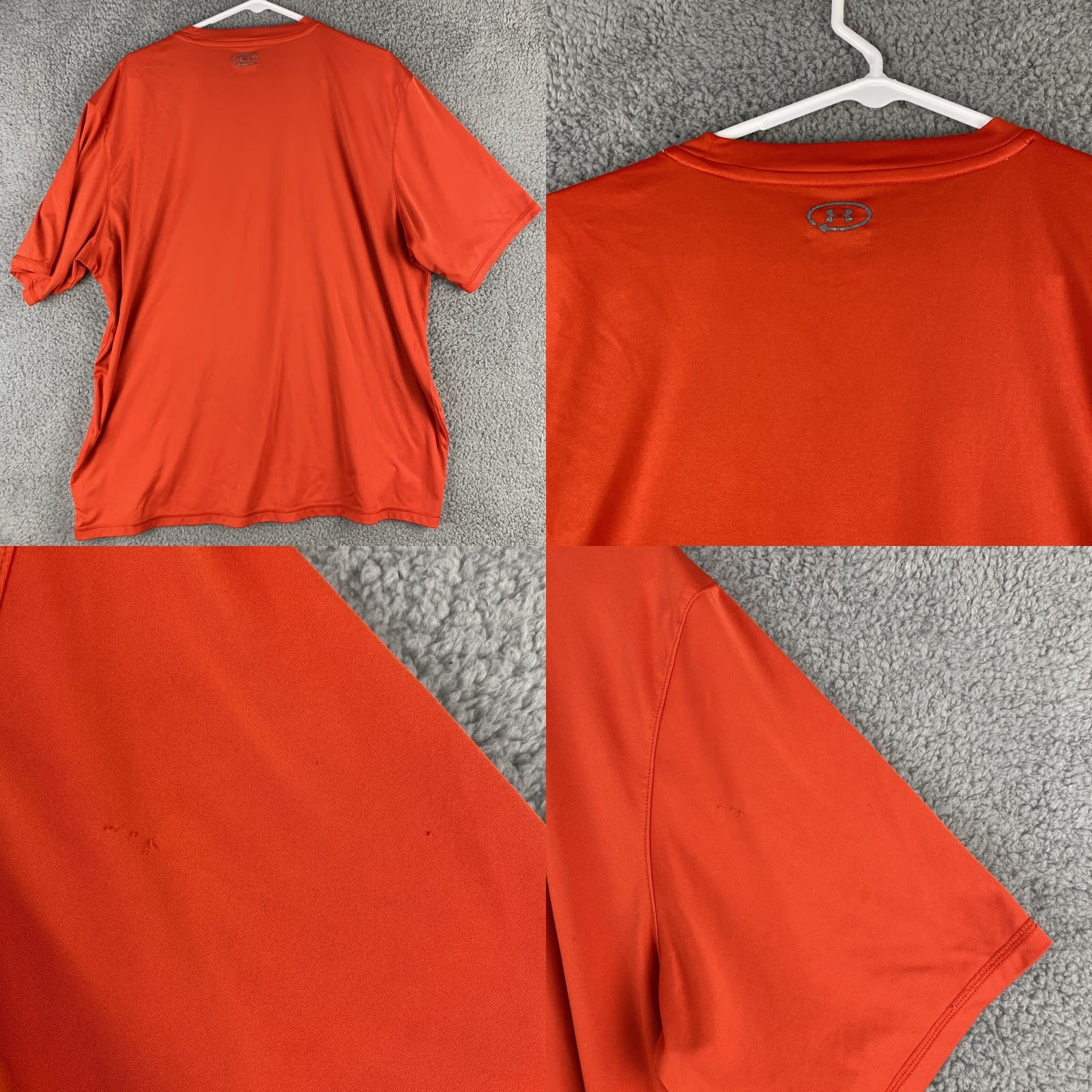 Under Armour Under Armour UA Men Loose Graphic Short Sleeve T-Shirt Heatgear Orange 38-25 Size US XL / EU 56 / 4 - 8 Thumbnail