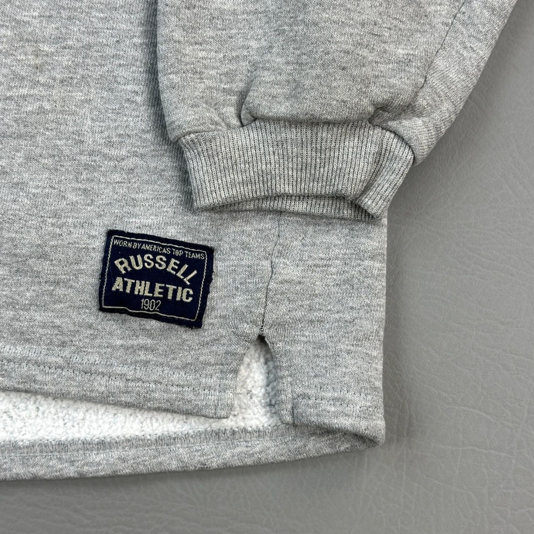 Russell Athletic VINTAGE Russell Athletic Sweatshirt Mens XL Gray Henley Pullover USA Made 90s Size US XL / EU 56 / 4 - 3 Thumbnail