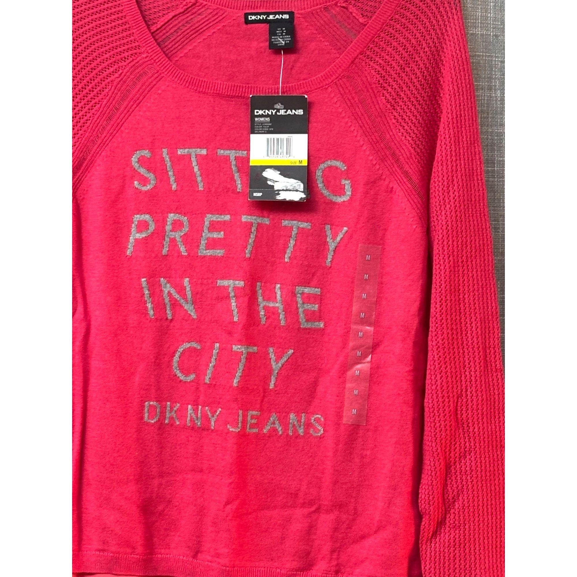 Other DKNY Jeans Junior’s “Sitting Pretty in the City” Sweater, Tu Size M / US 6-8 / IT 42-44 - 3 Thumbnail