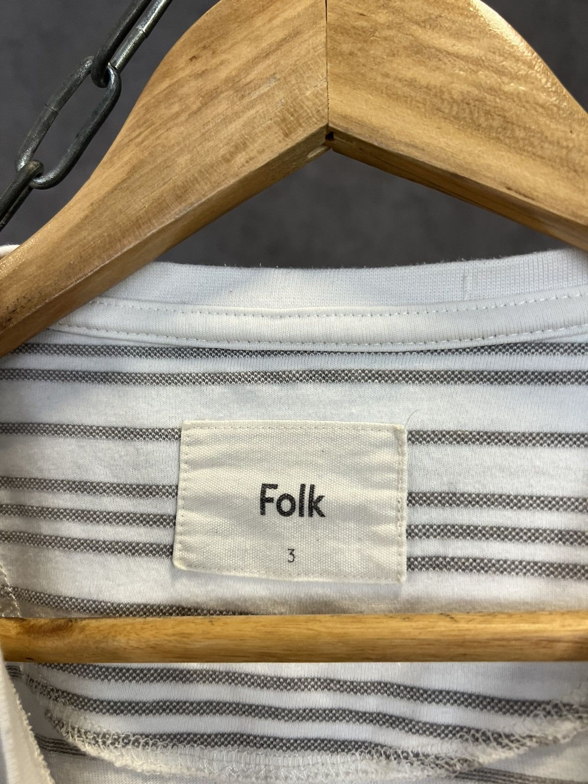 Folk Folk designer striped tee Size US M / EU 48-50 / 2 - 3 Thumbnail