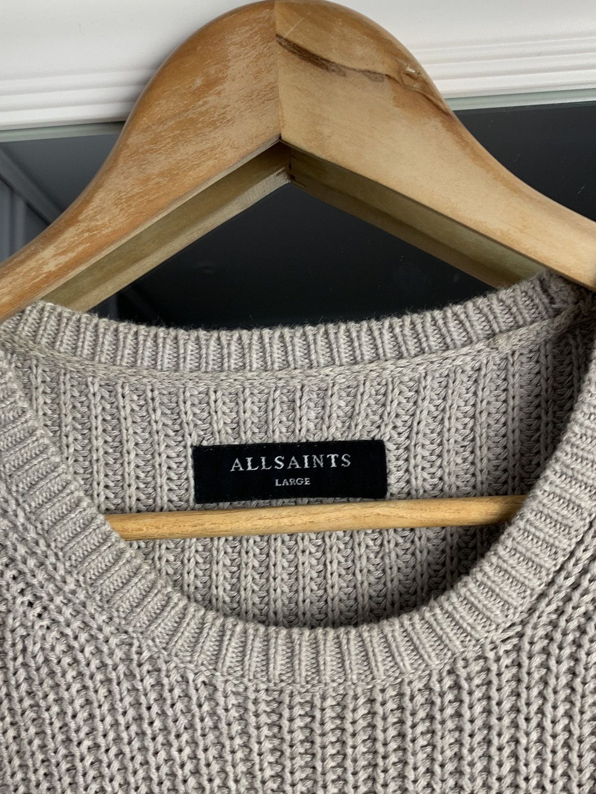 Allsaints Allsaints Cable Knit Sweater Avantgarde Knit Size L Size US L / EU 52-54 / 3 - 5 Thumbnail